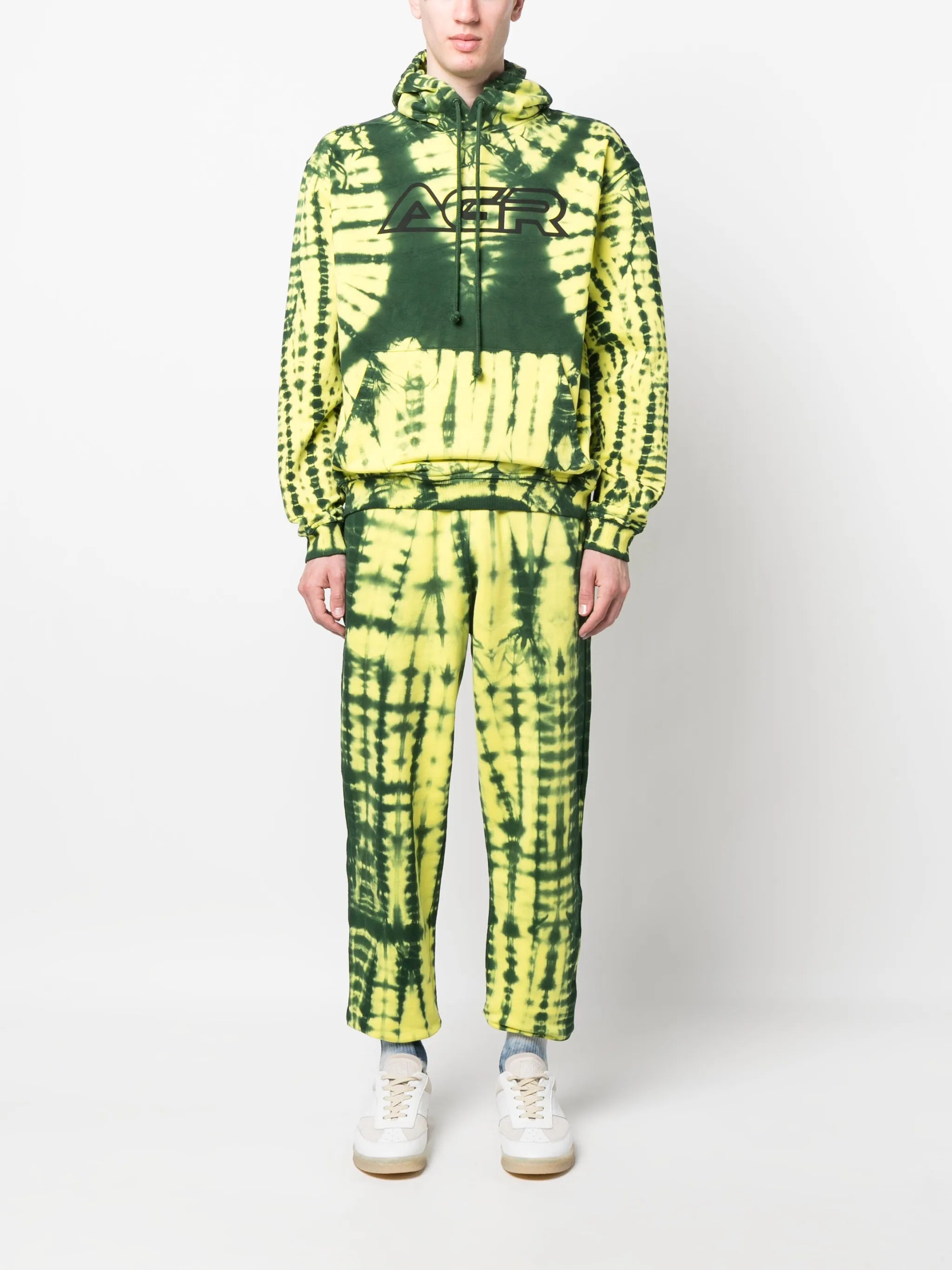 Happiness abstract-print hoodie