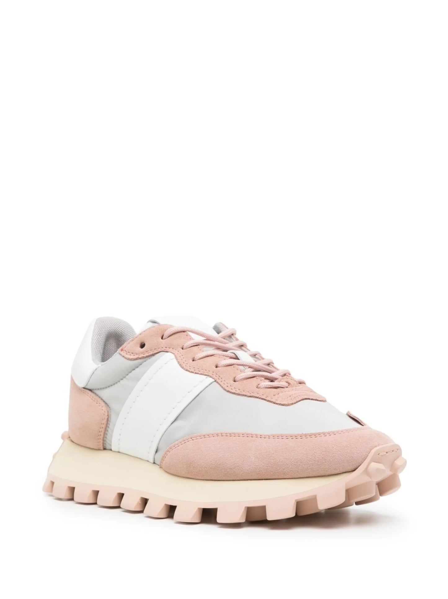 panelled low-top sneakers