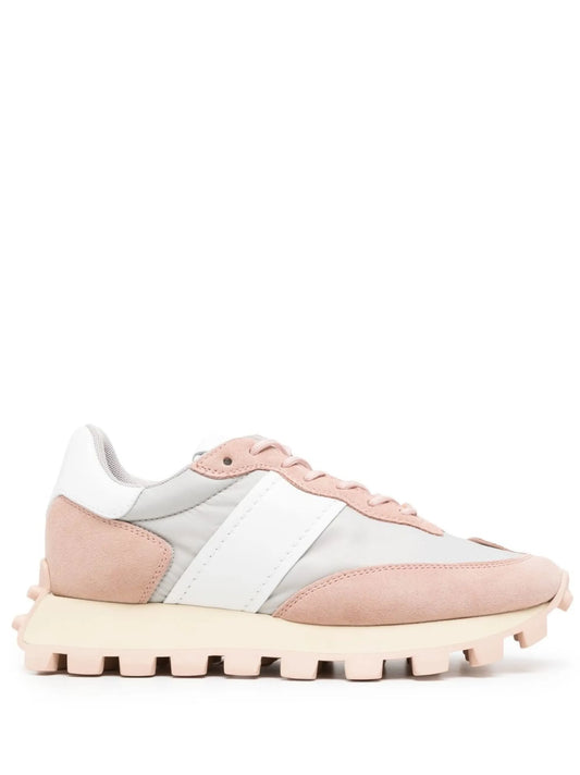 panelled low-top sneakers