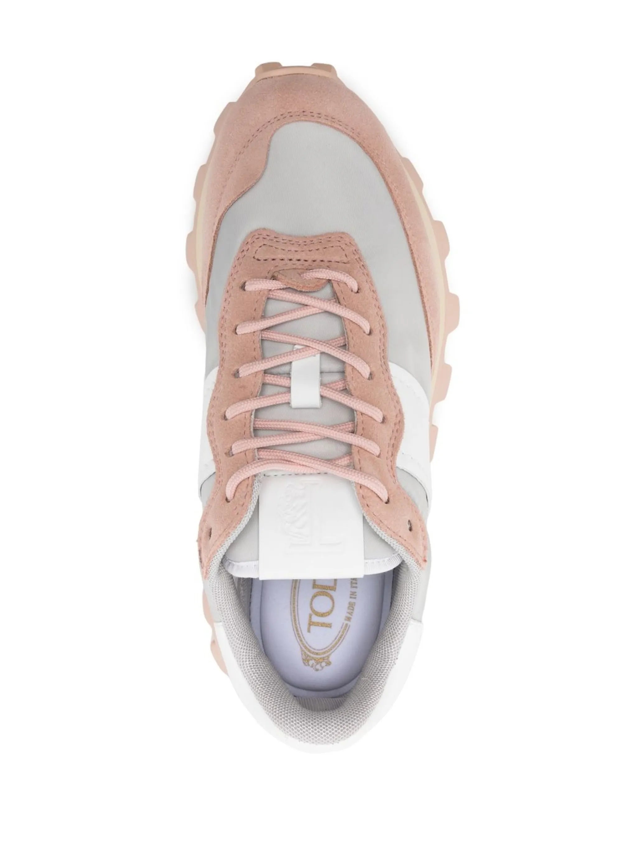 panelled low-top sneakers