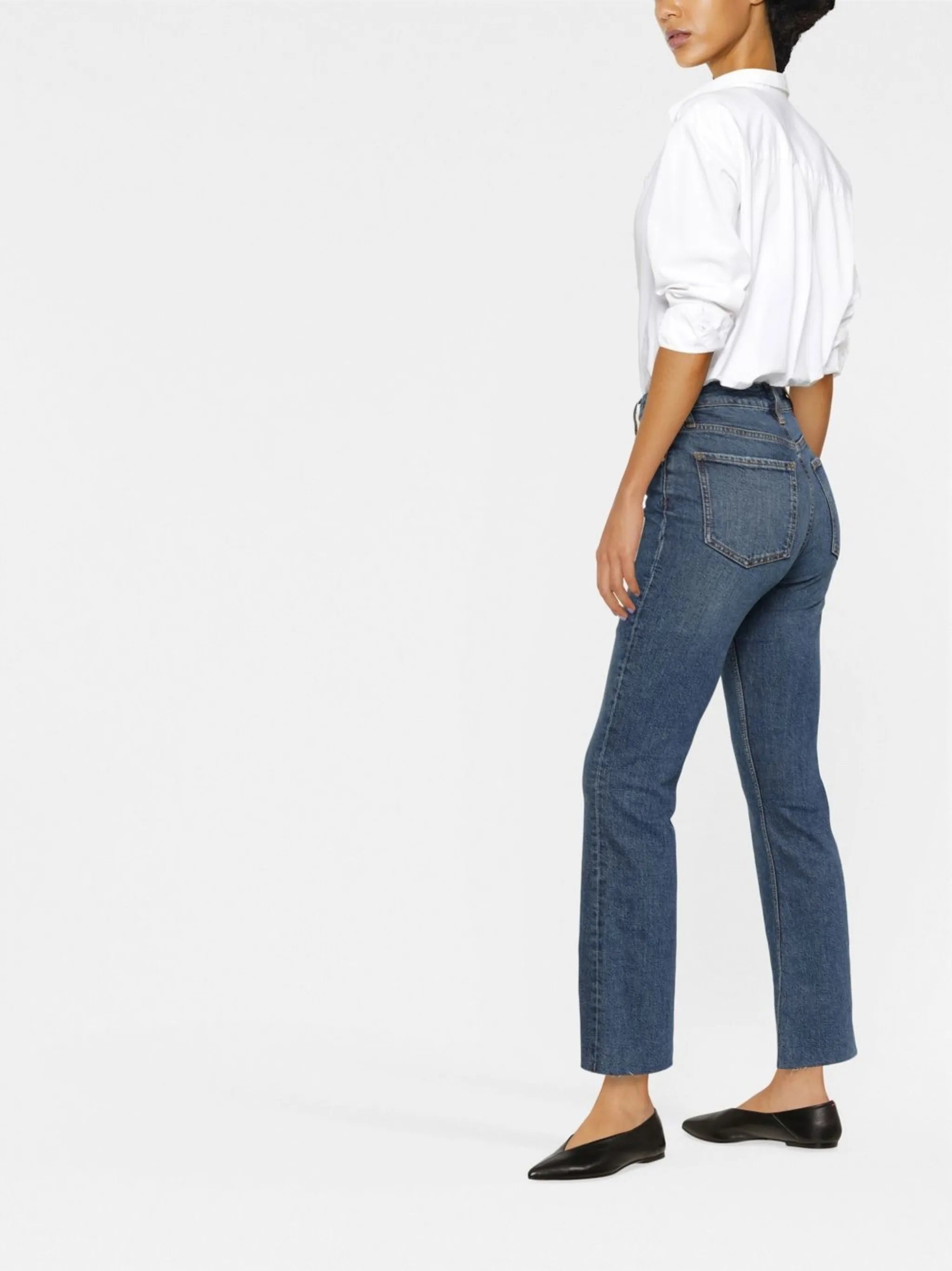 flared denim jeans
