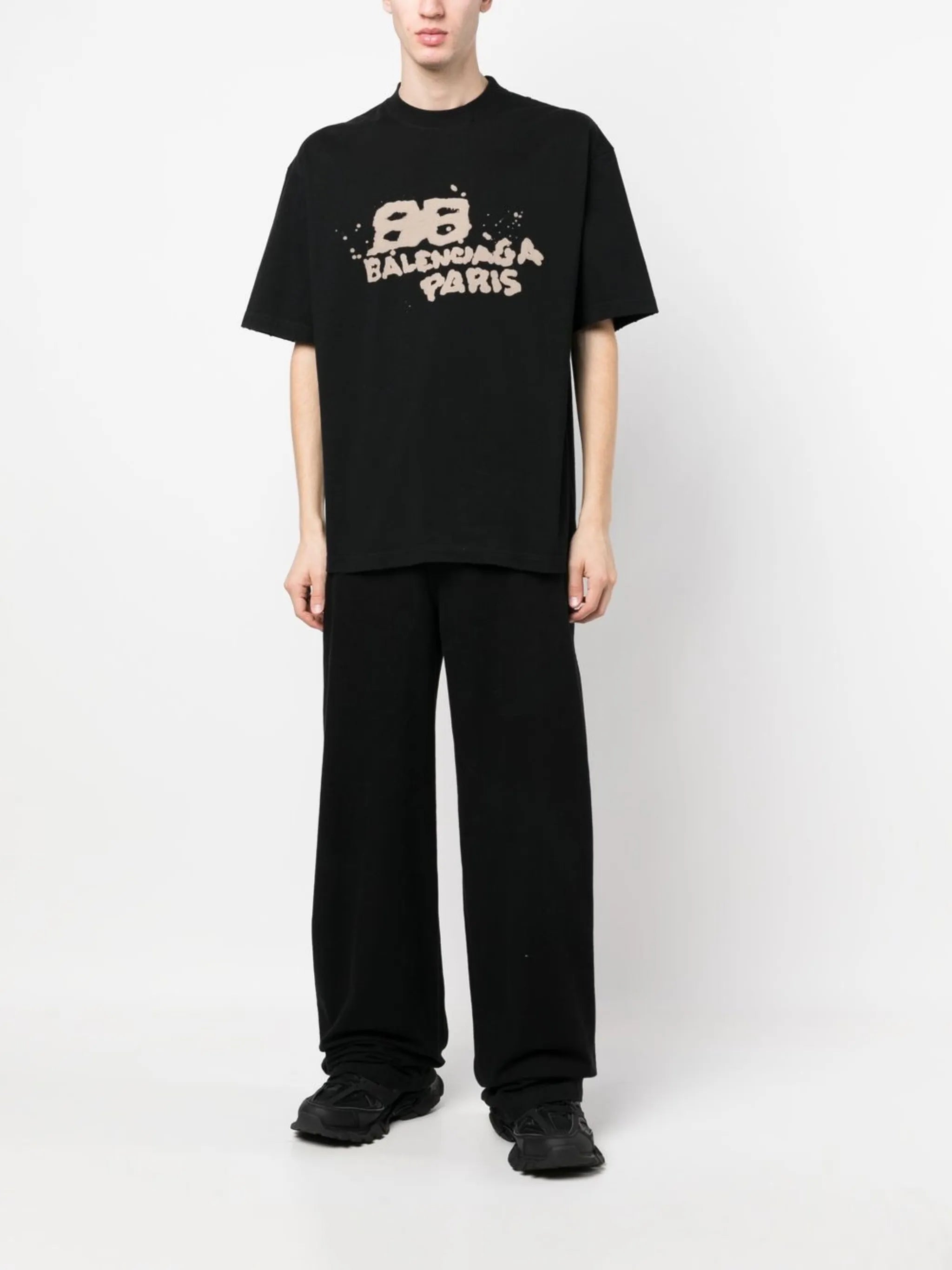 Hand Drawn logo-print T-shirt