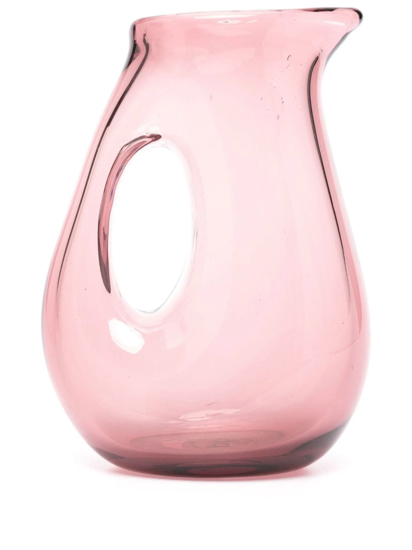 hole-handle glass jug