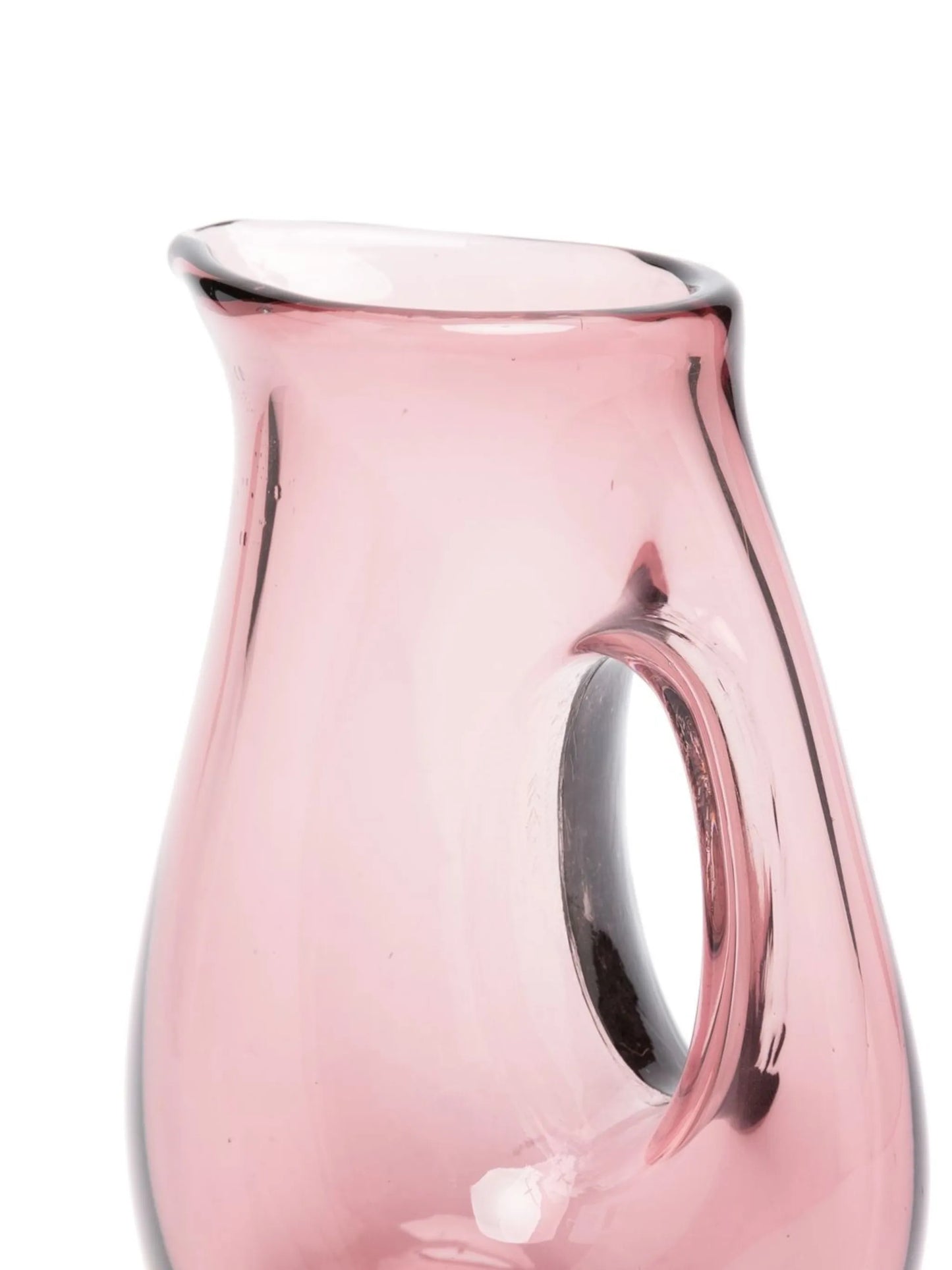 hole-handle glass jug