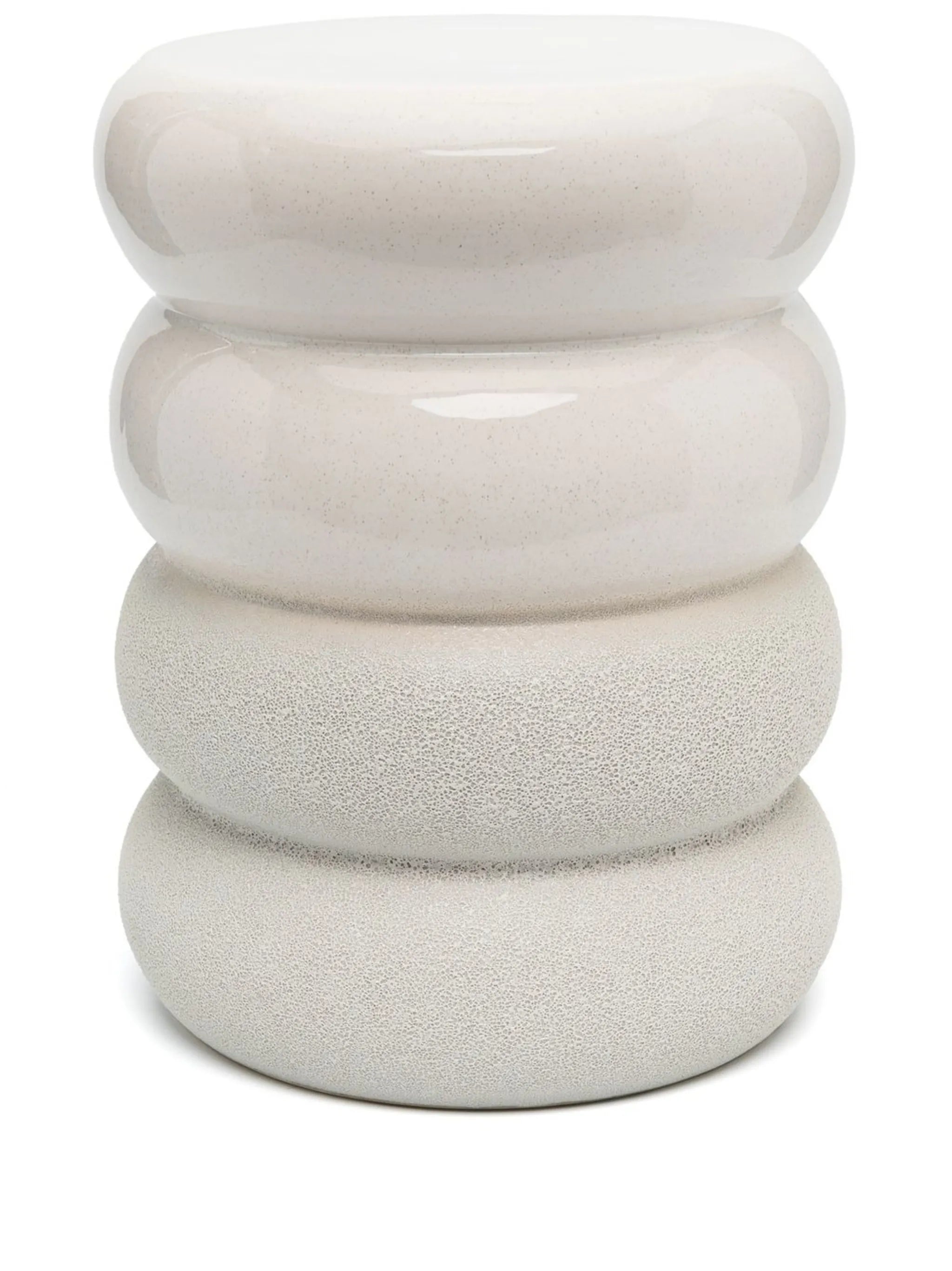 Chubby glazed stool