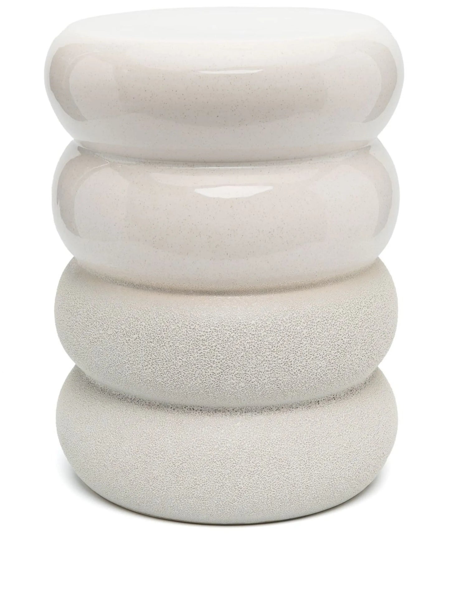 Chubby glazed stool
