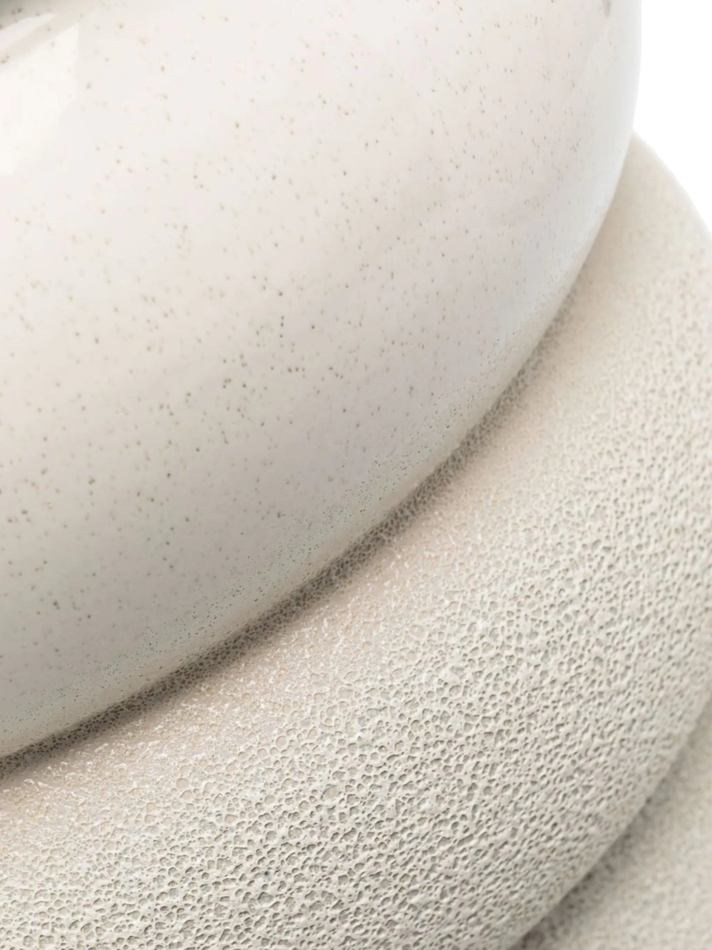 Chubby glazed stool