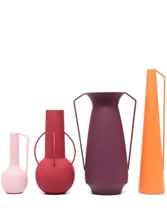 Roman powder-coated vases (set of four)