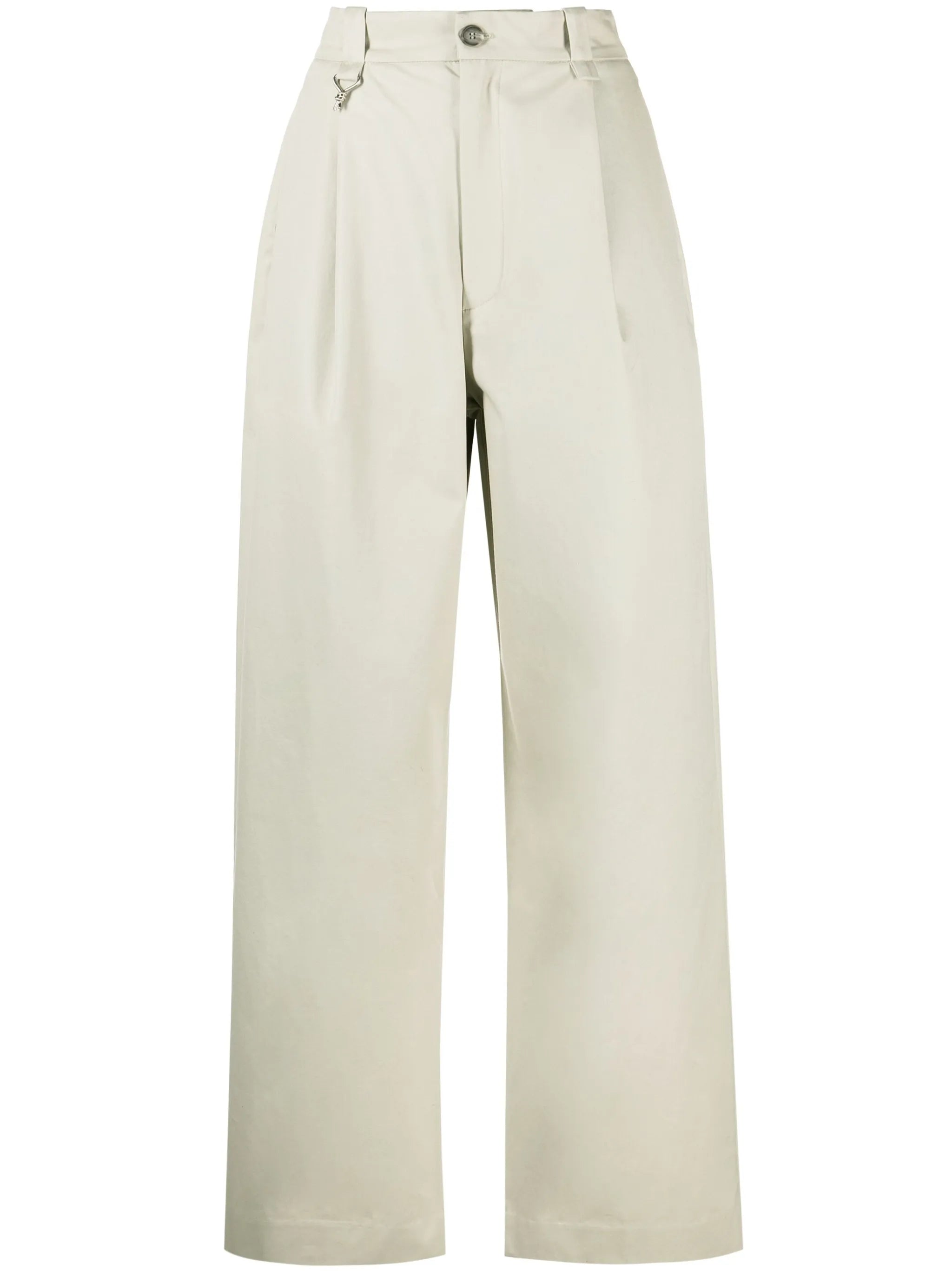 wide-leg chino trousers