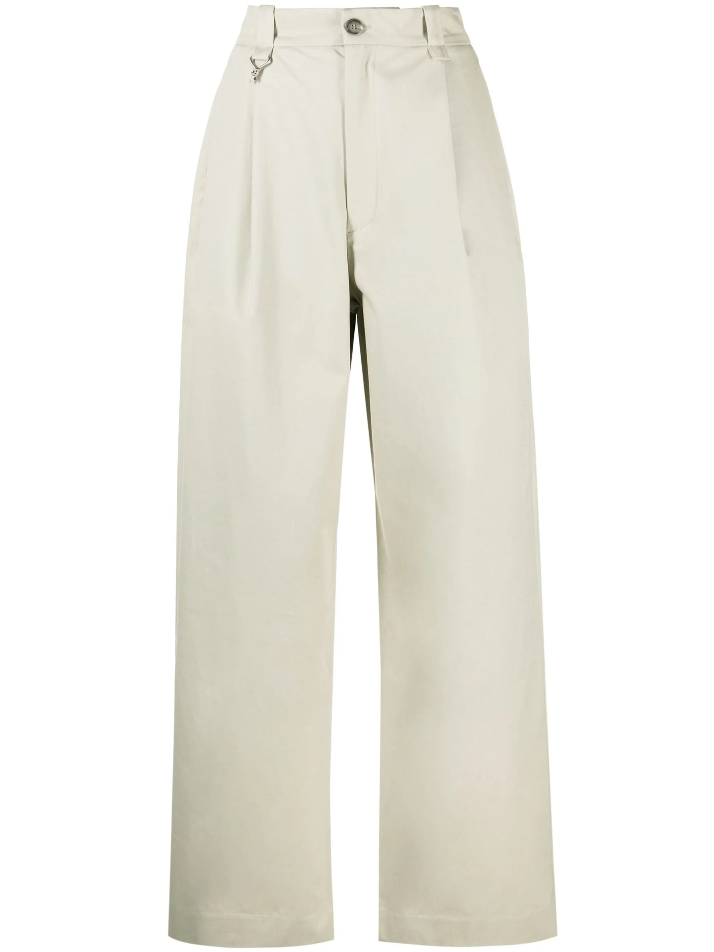 wide-leg chino trousers
