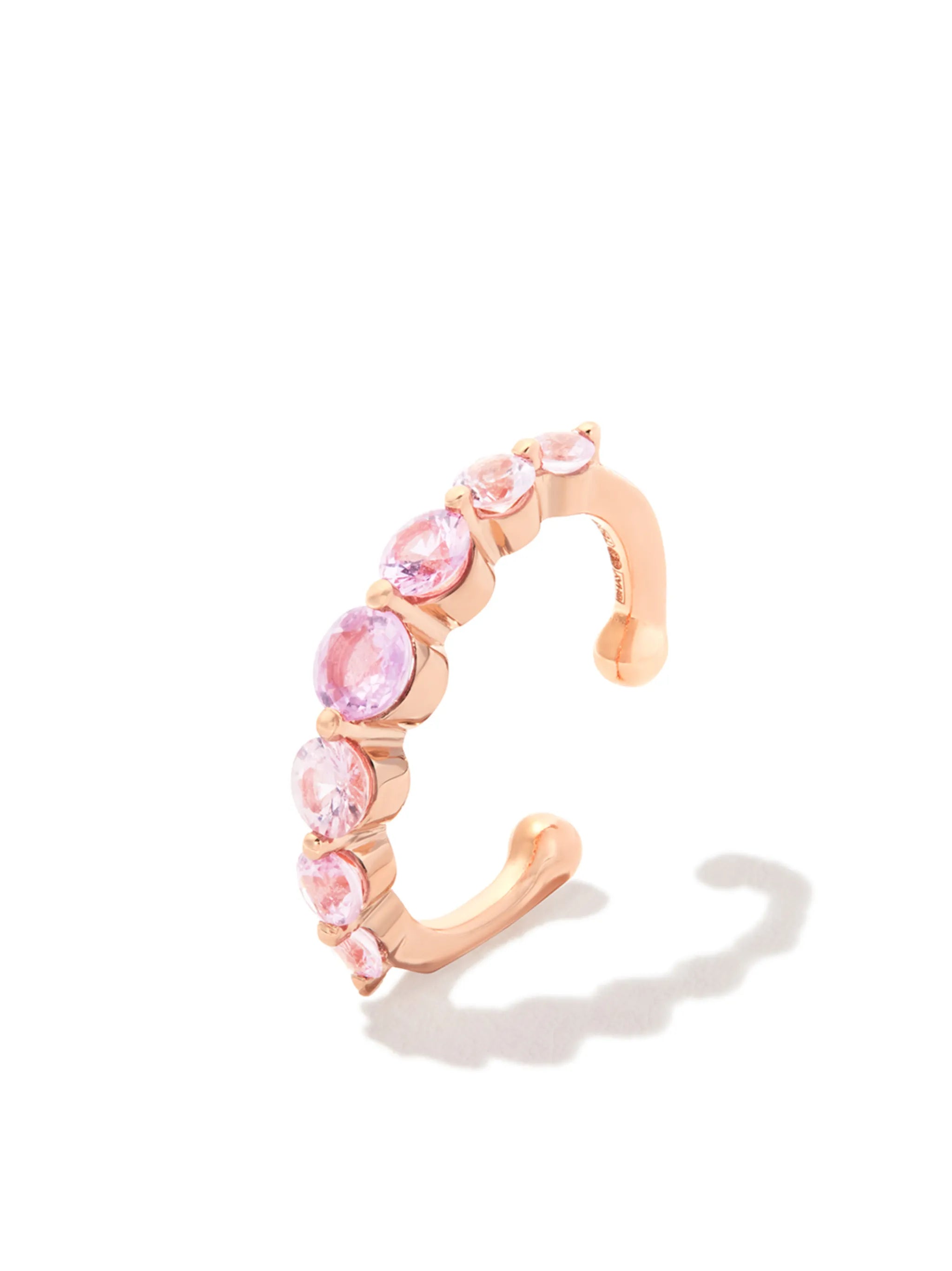 18K rose gold sapphire ear cuff