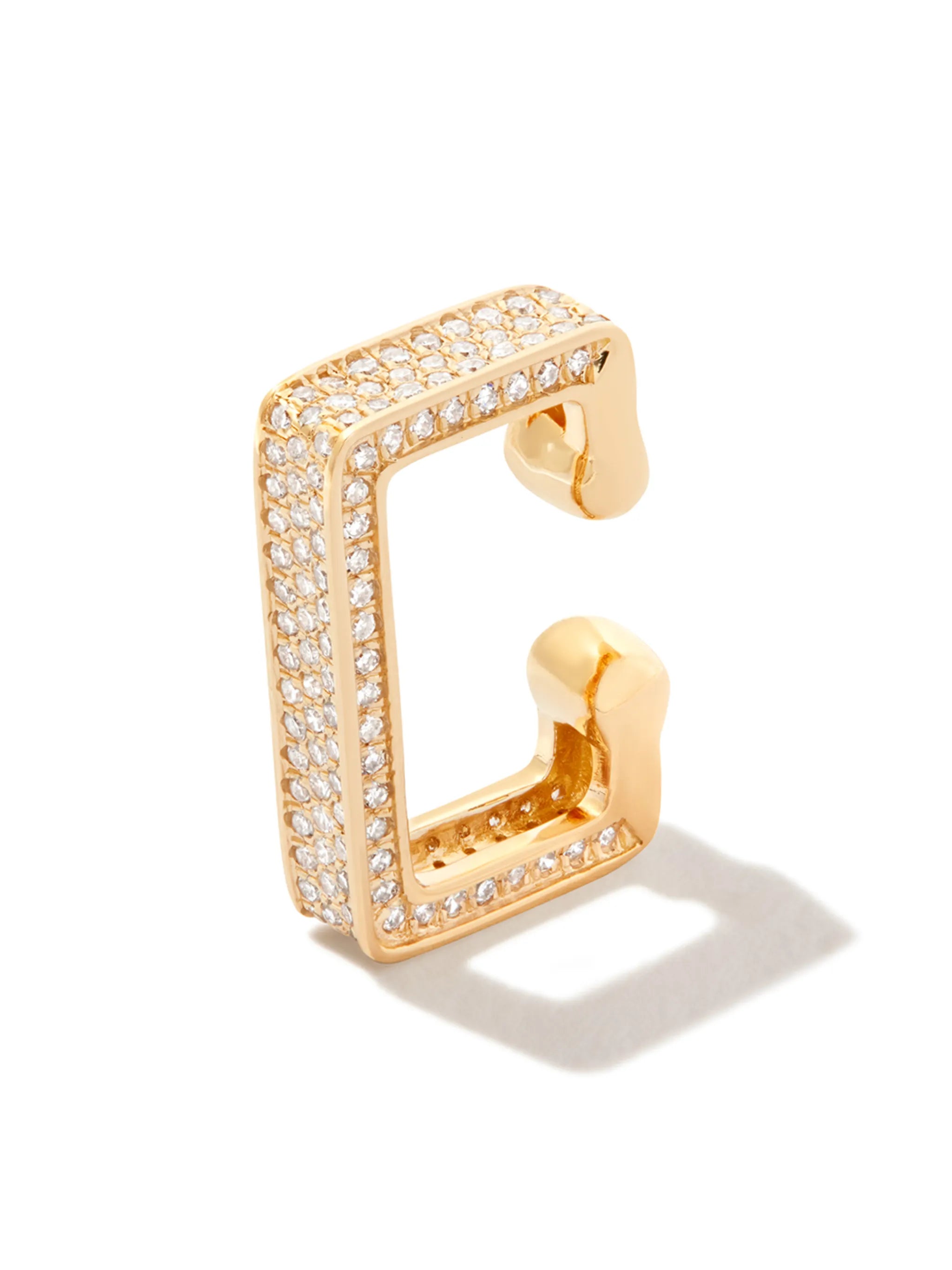 18kt yellow gold Deco ear cuff