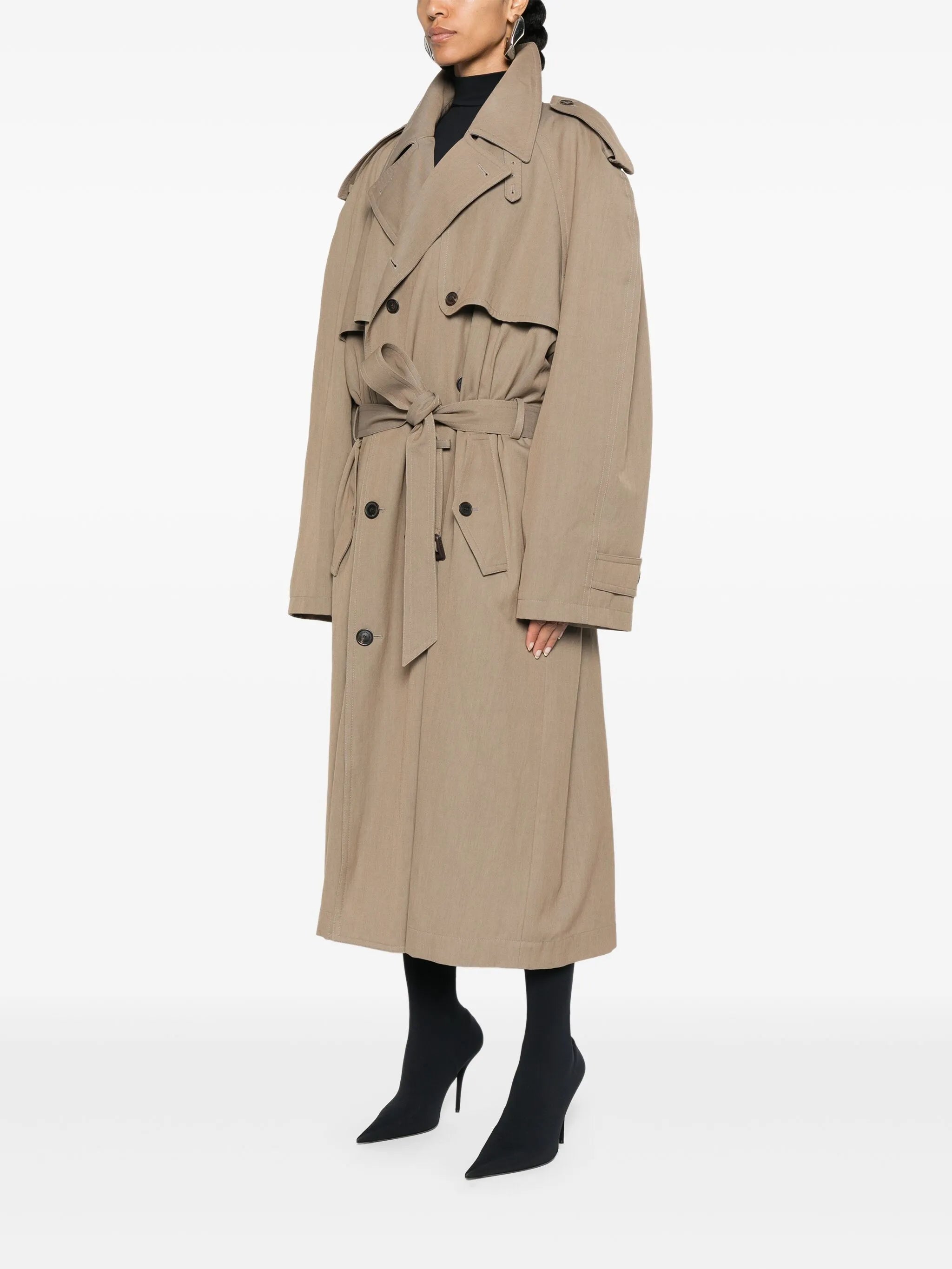 belted trench coat