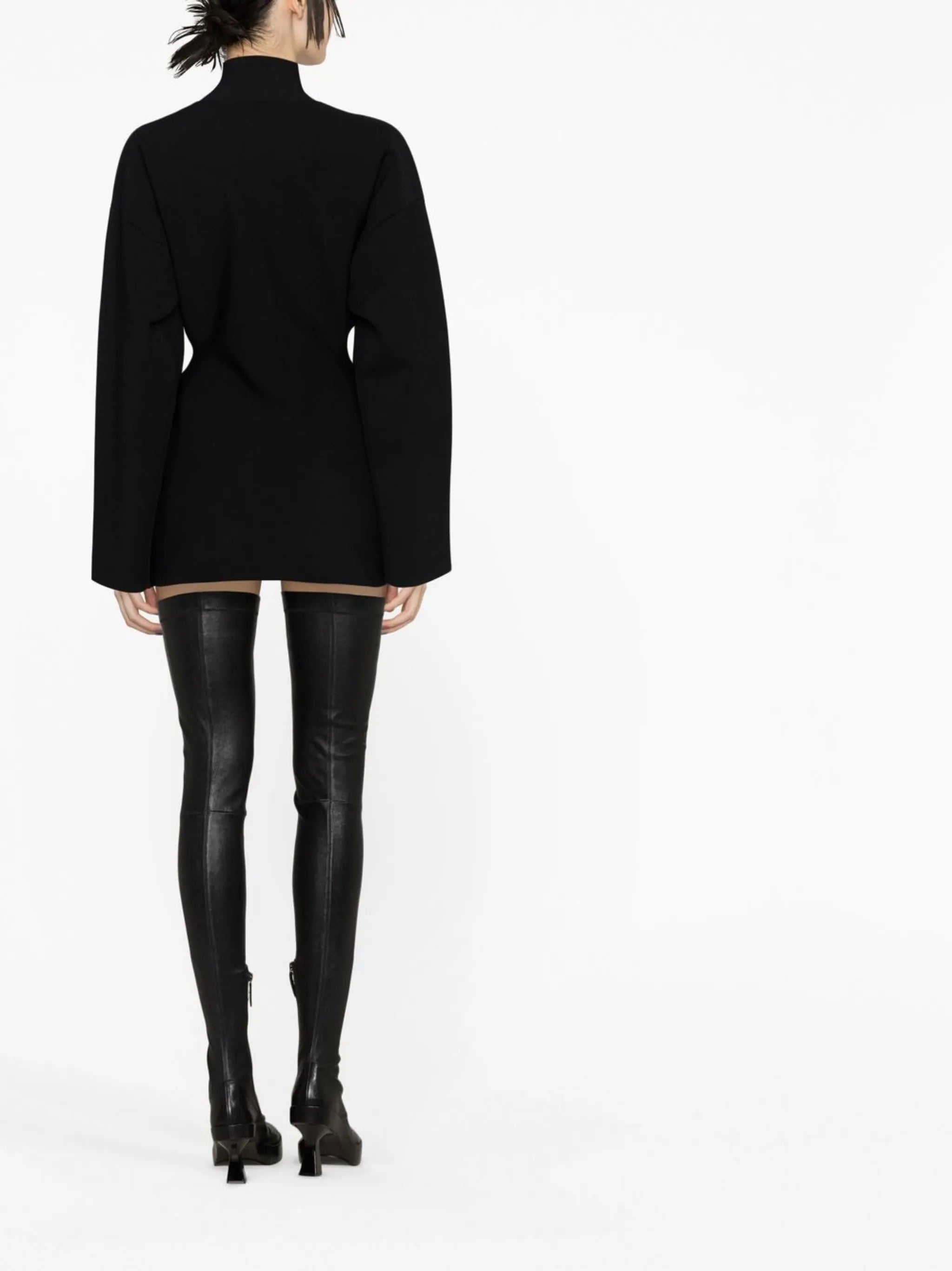 Hourglass high-neck top