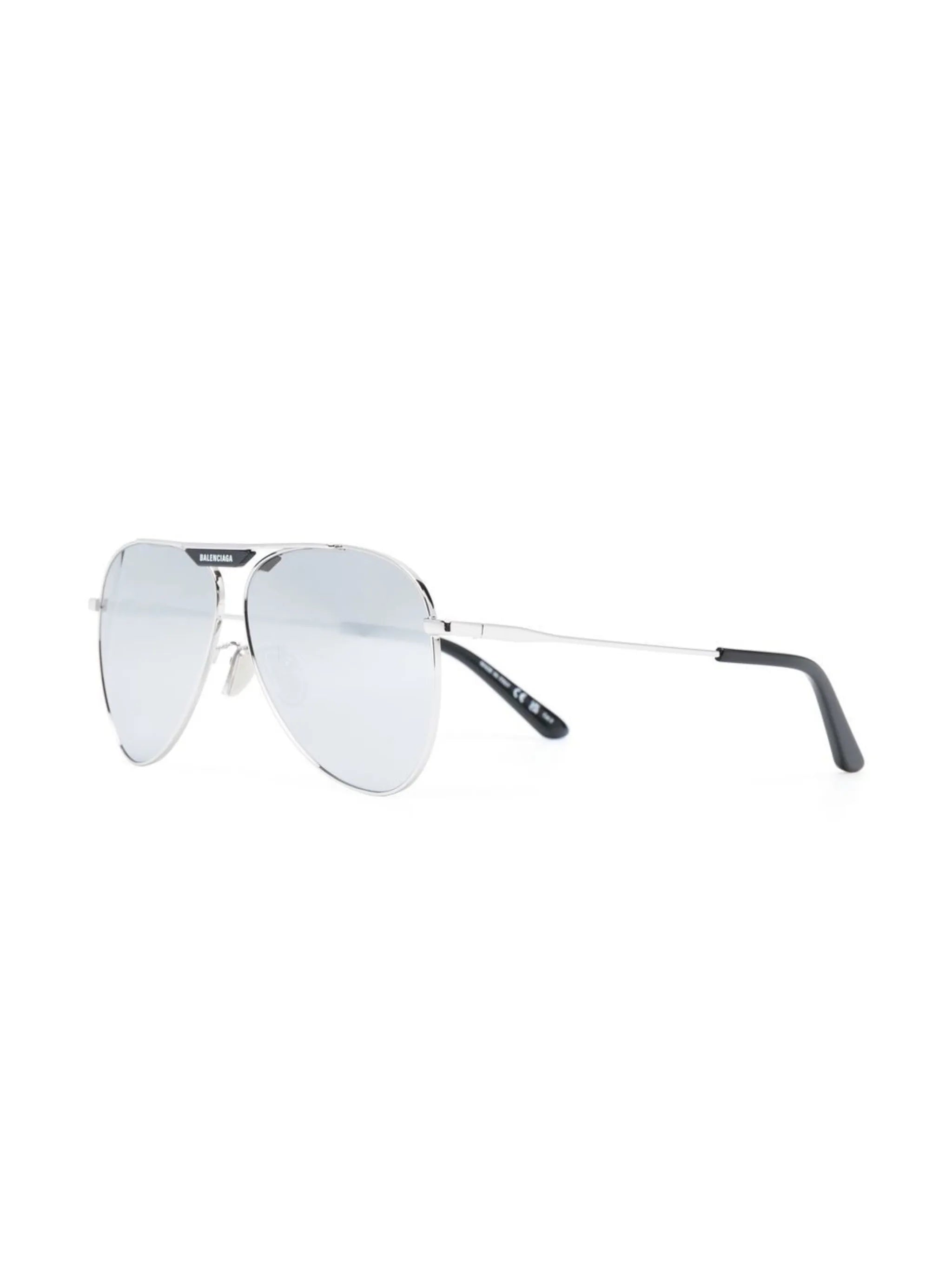 logo-tag pilot-frame sunglasses