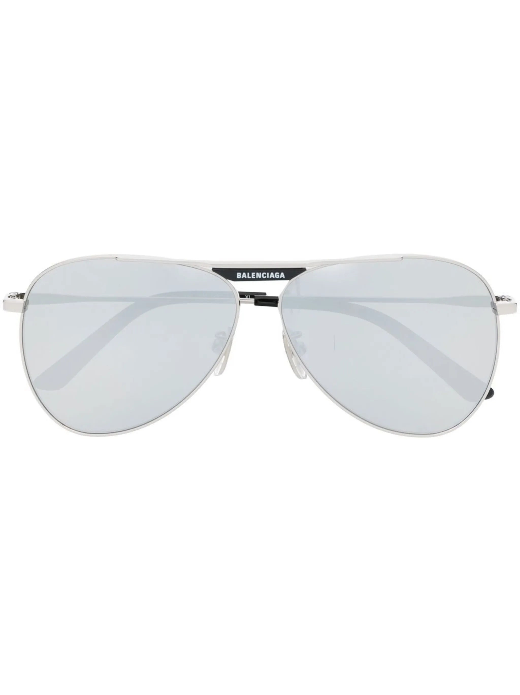logo-tag pilot-frame sunglasses