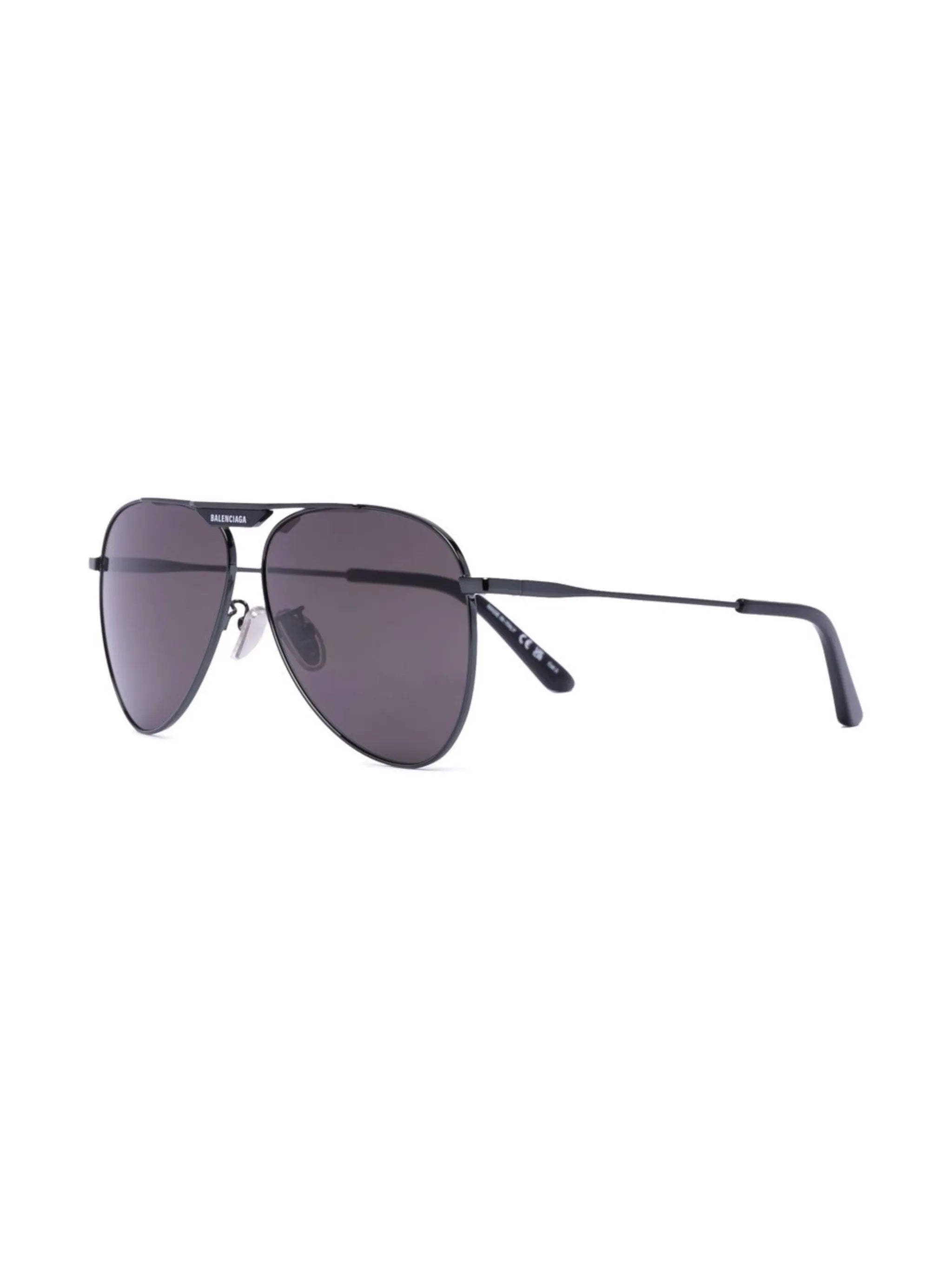 logo-tag pilot-frame sunglasses