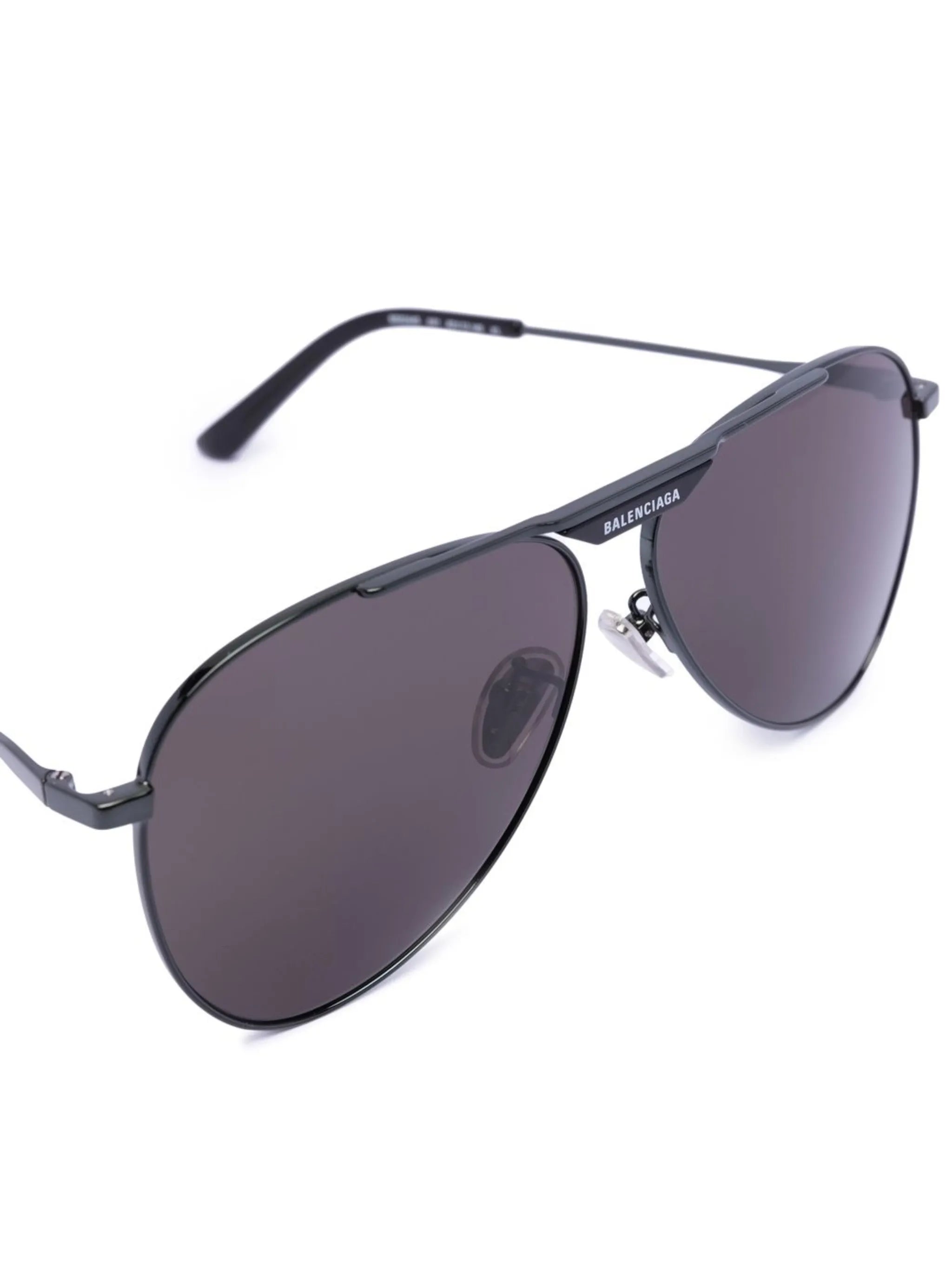 logo-tag pilot-frame sunglasses