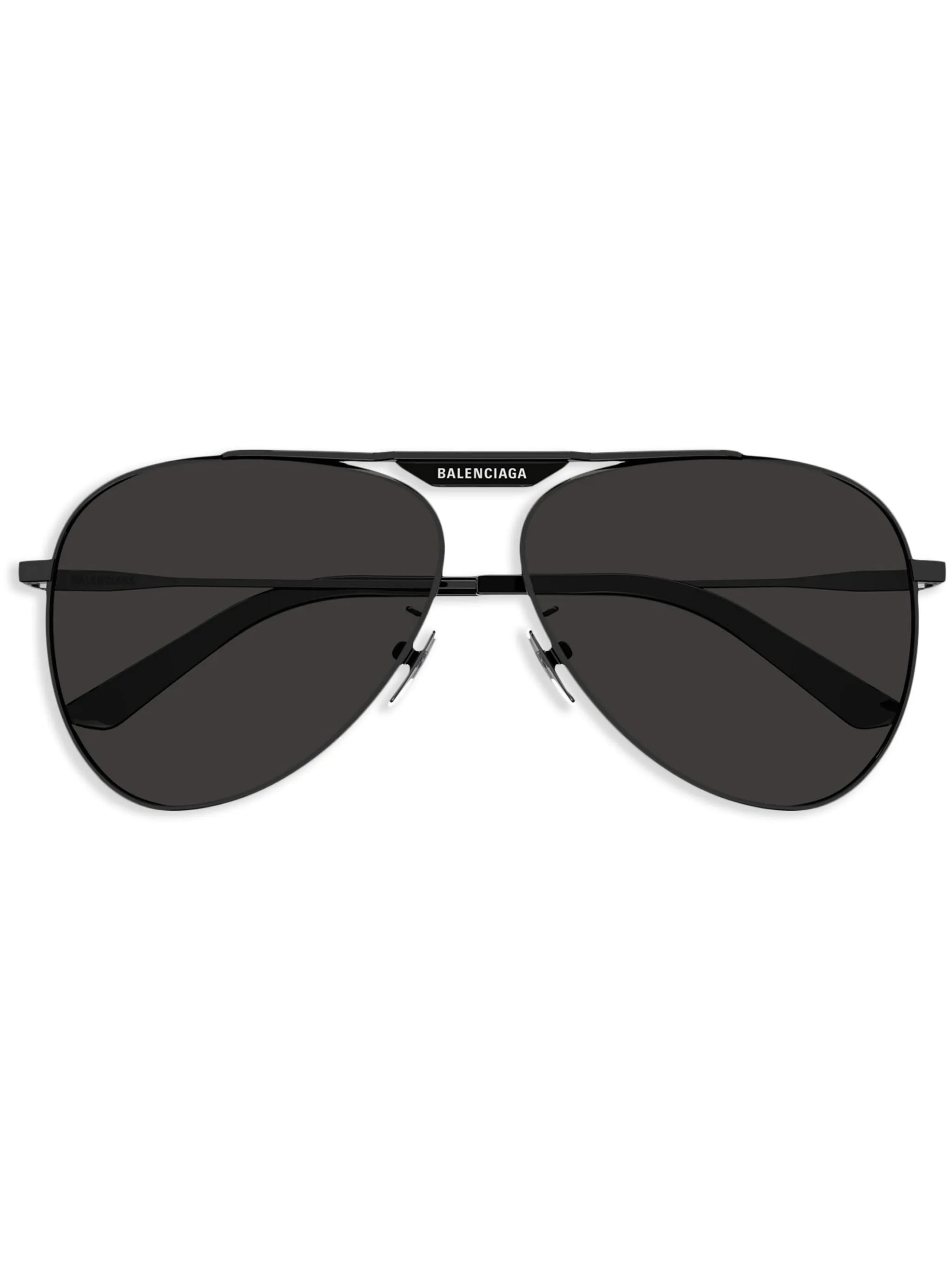 logo-tag pilot-frame sunglasses