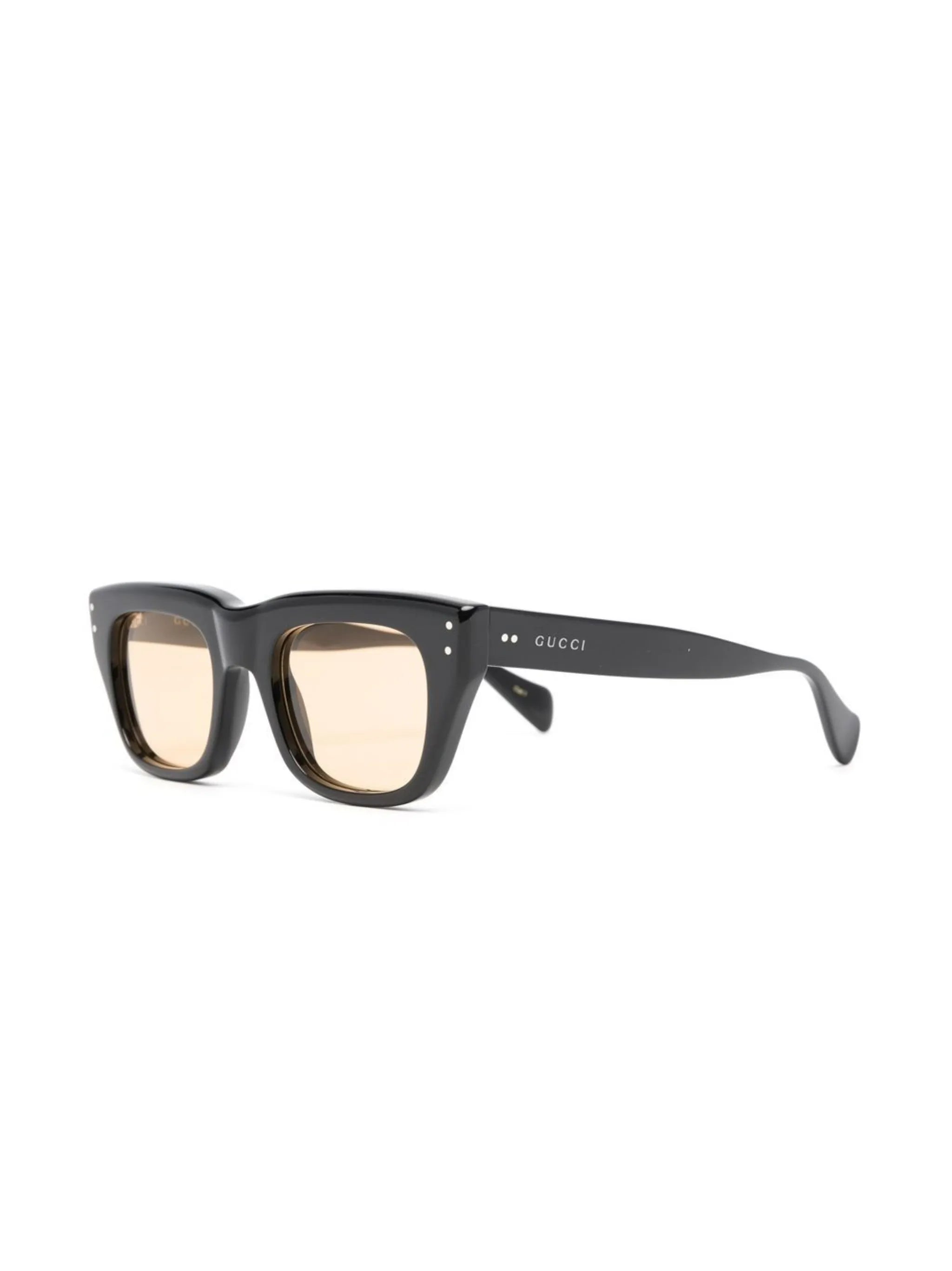 tinted-lens square-frame sunglasses