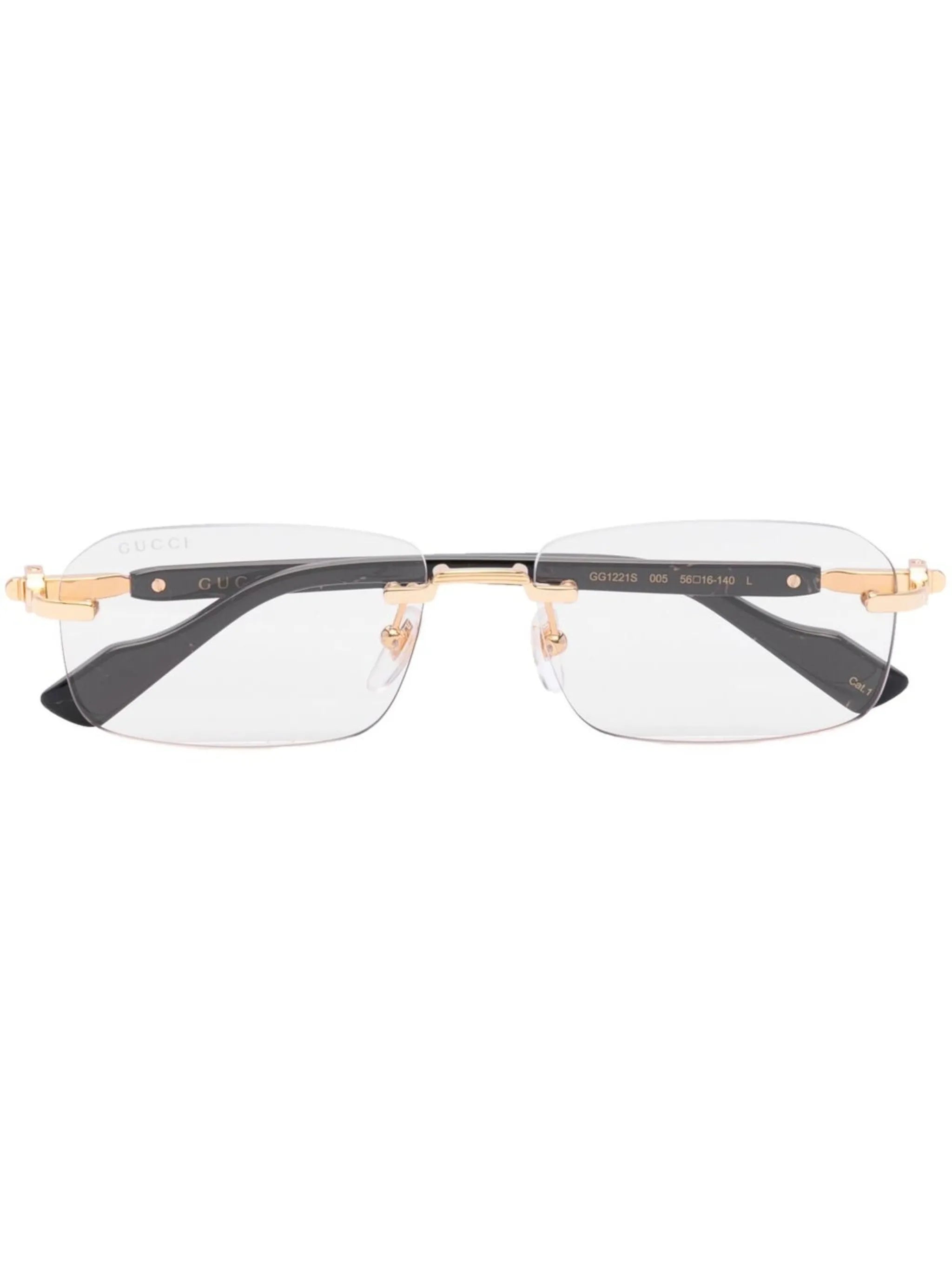 logo-plaque rectangle-frame glasses