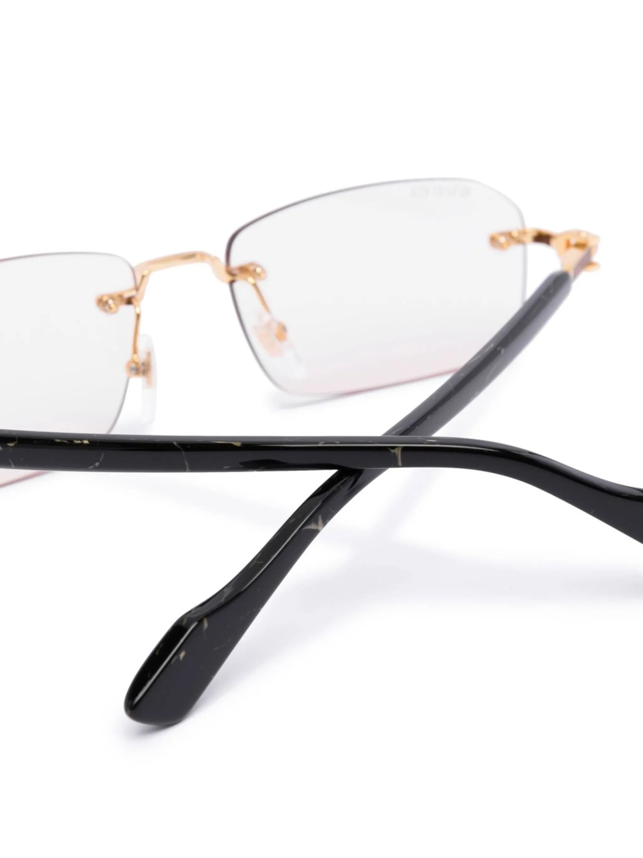 logo-plaque rectangle-frame glasses