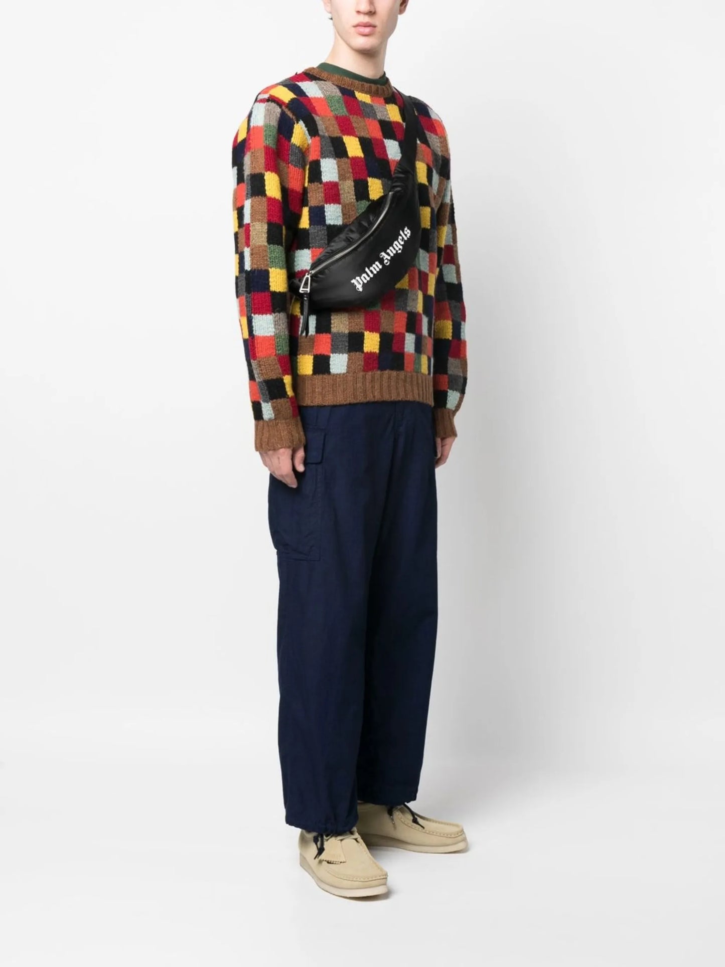 logo-print belt bag