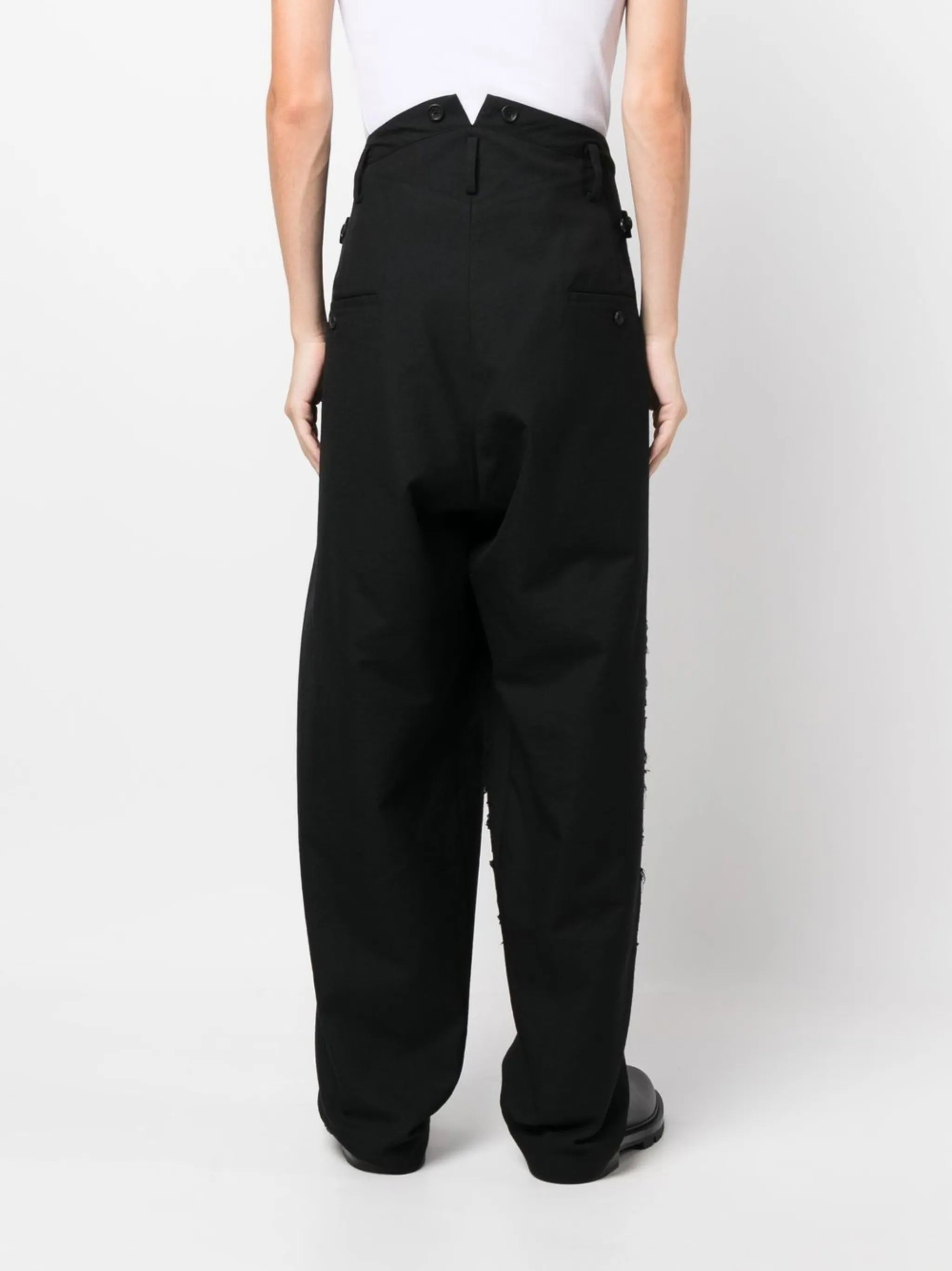 panelled wide-leg trousers