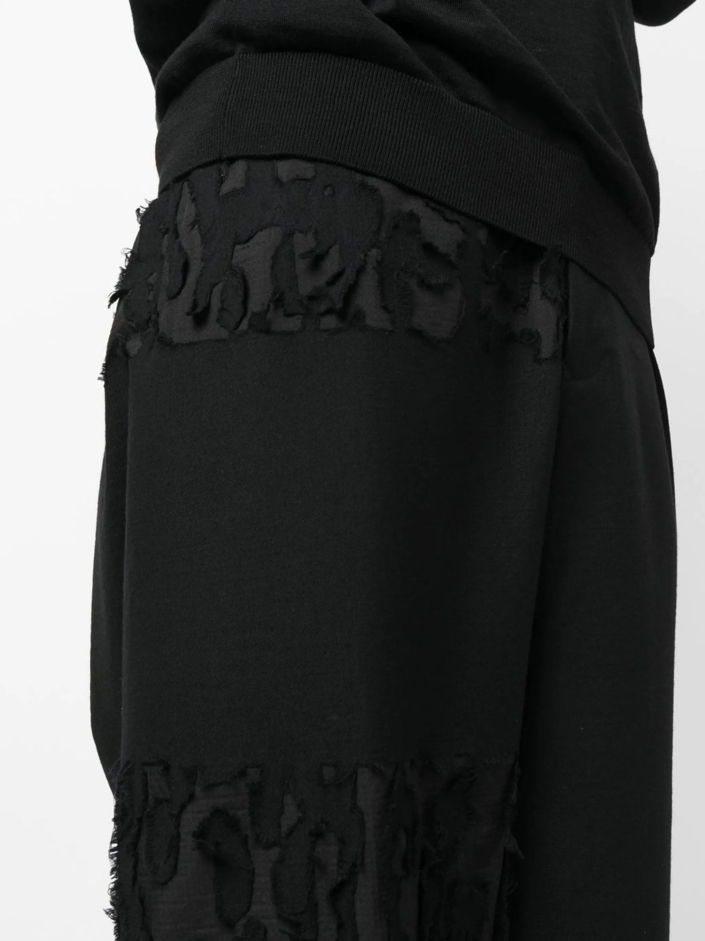 panelled wide-leg trousers