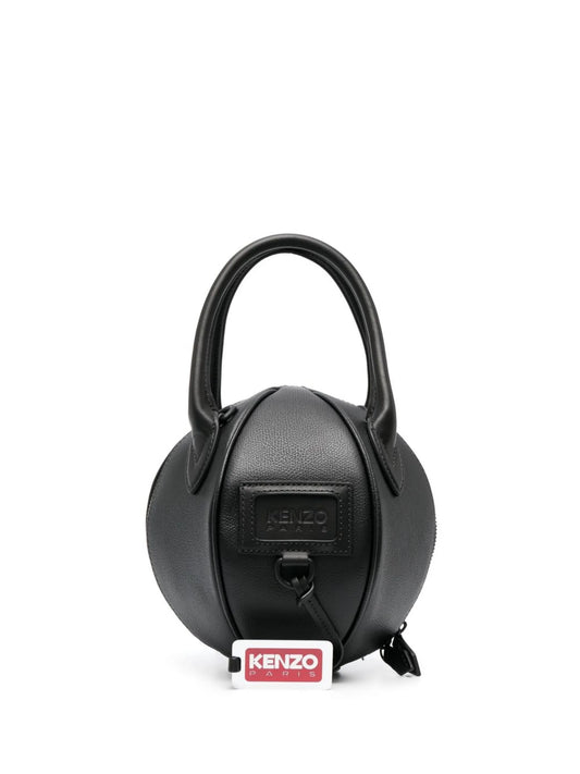 ball-shaped logo tote bag