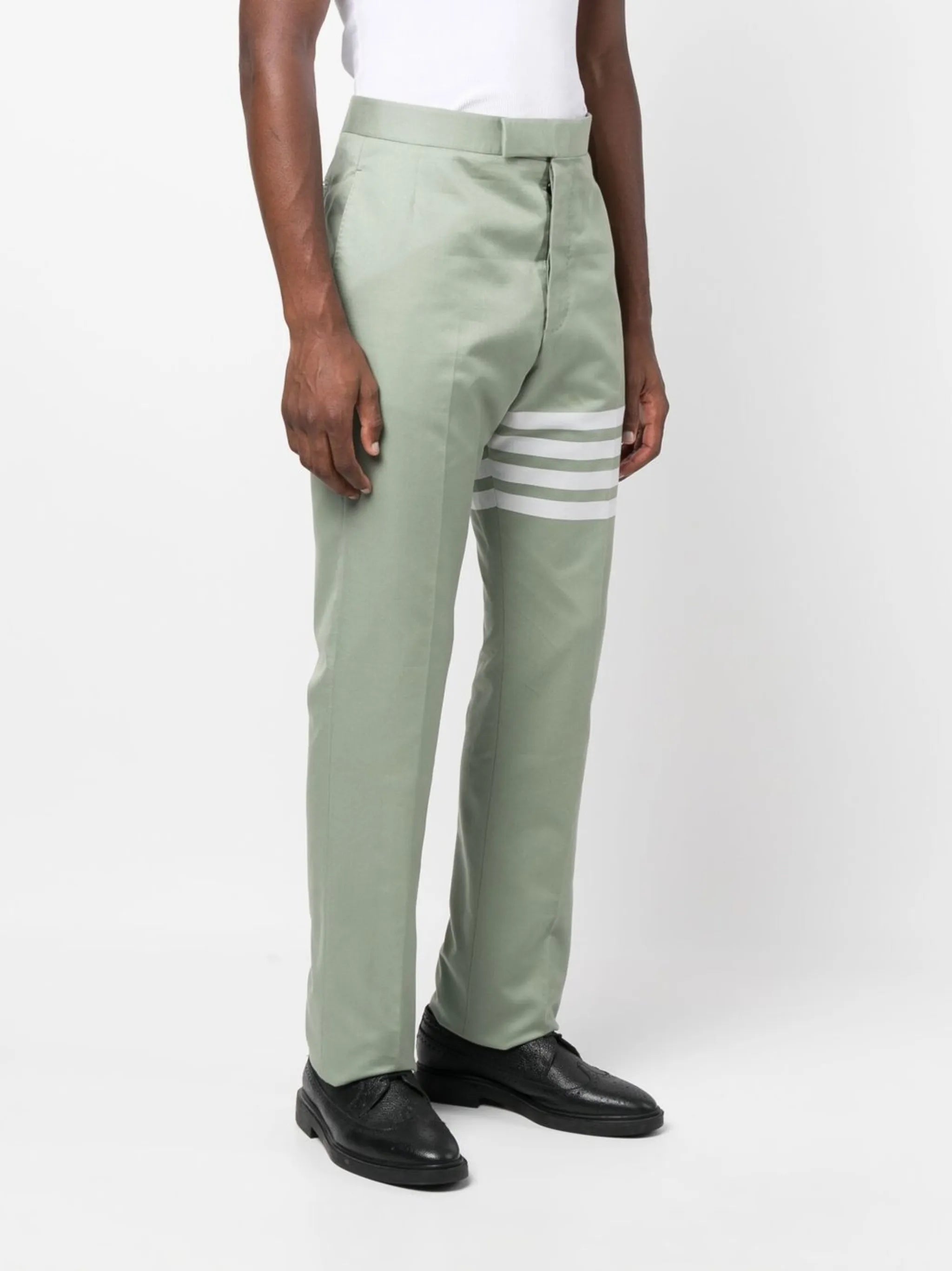 4 Bar Stripe cropped tailored trousers