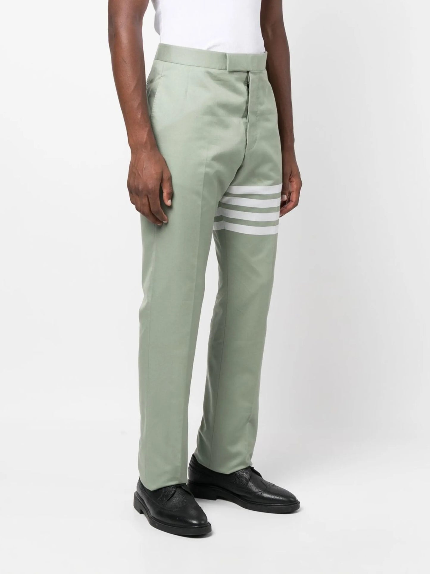 4 Bar Stripe cropped tailored trousers