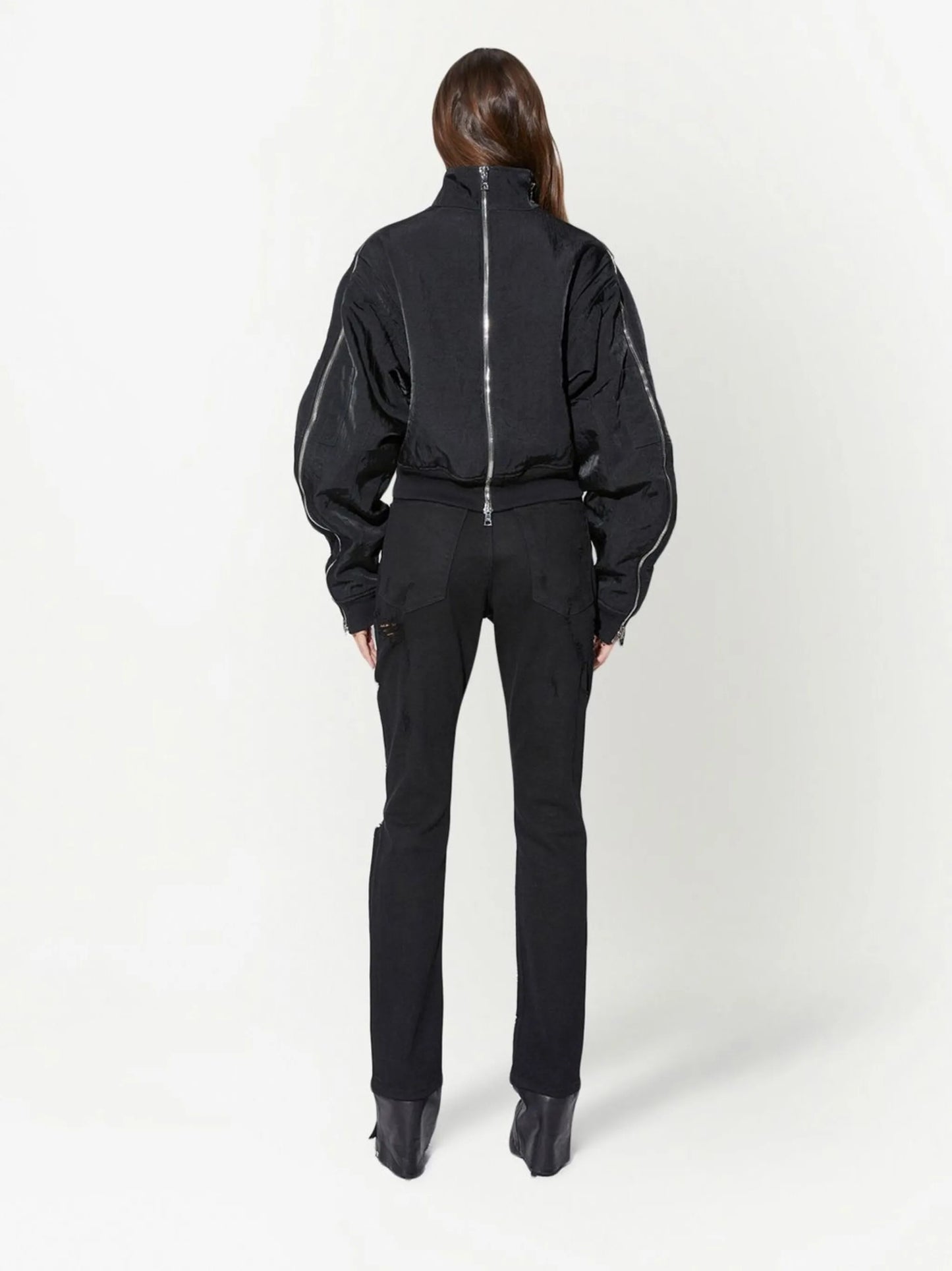 Dulce cropped zip-up jacket