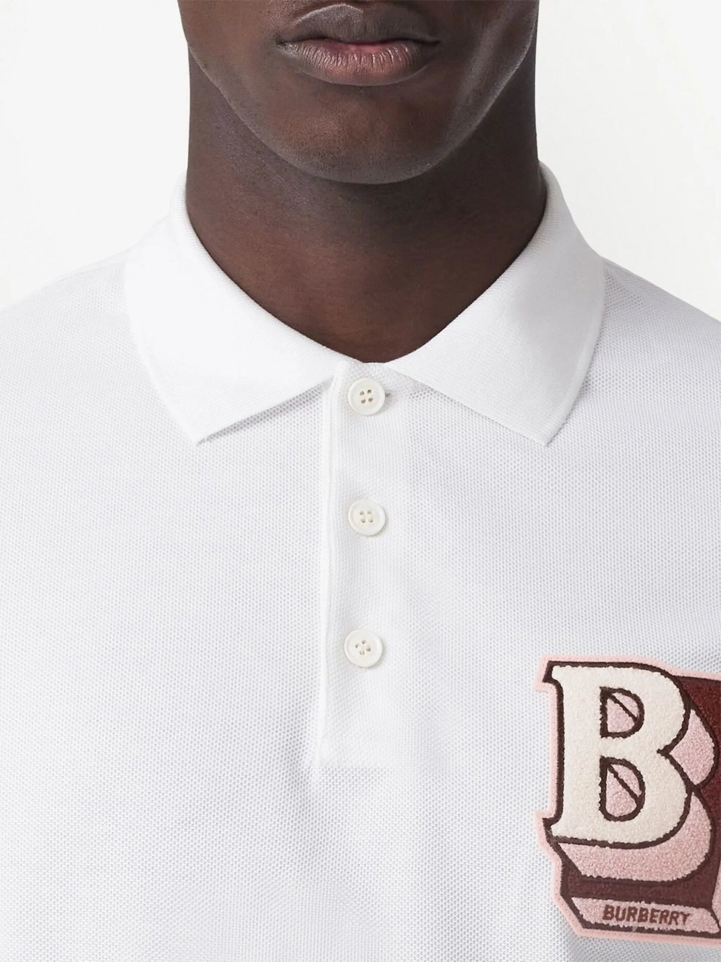 logo-patch short-sleeved polo shirt