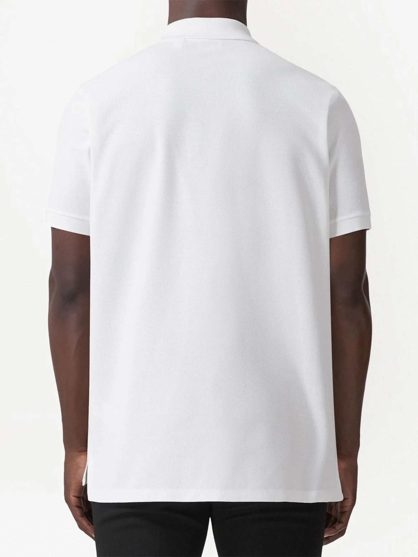 logo-patch short-sleeved polo shirt