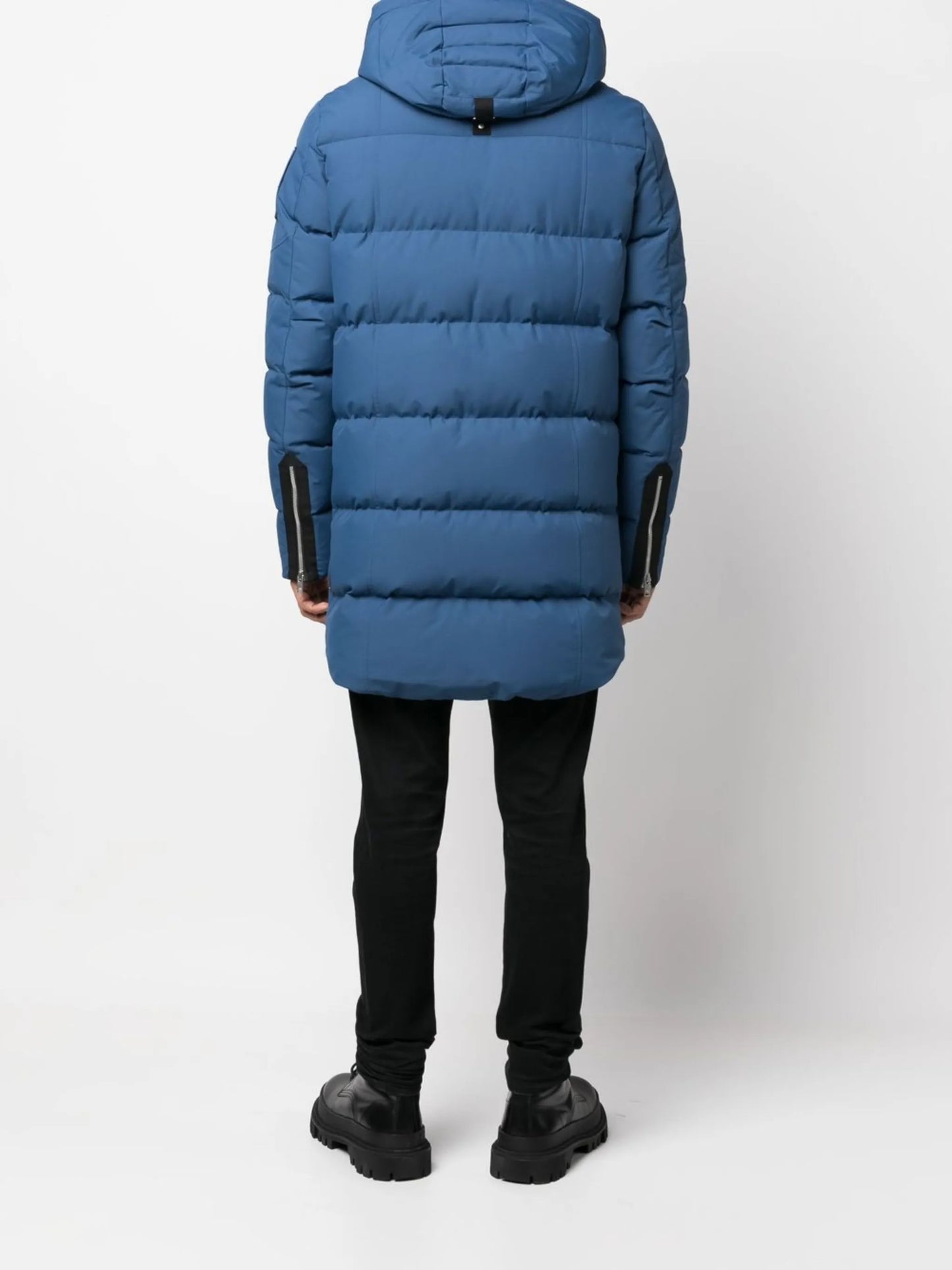 detachable-hood padded coat