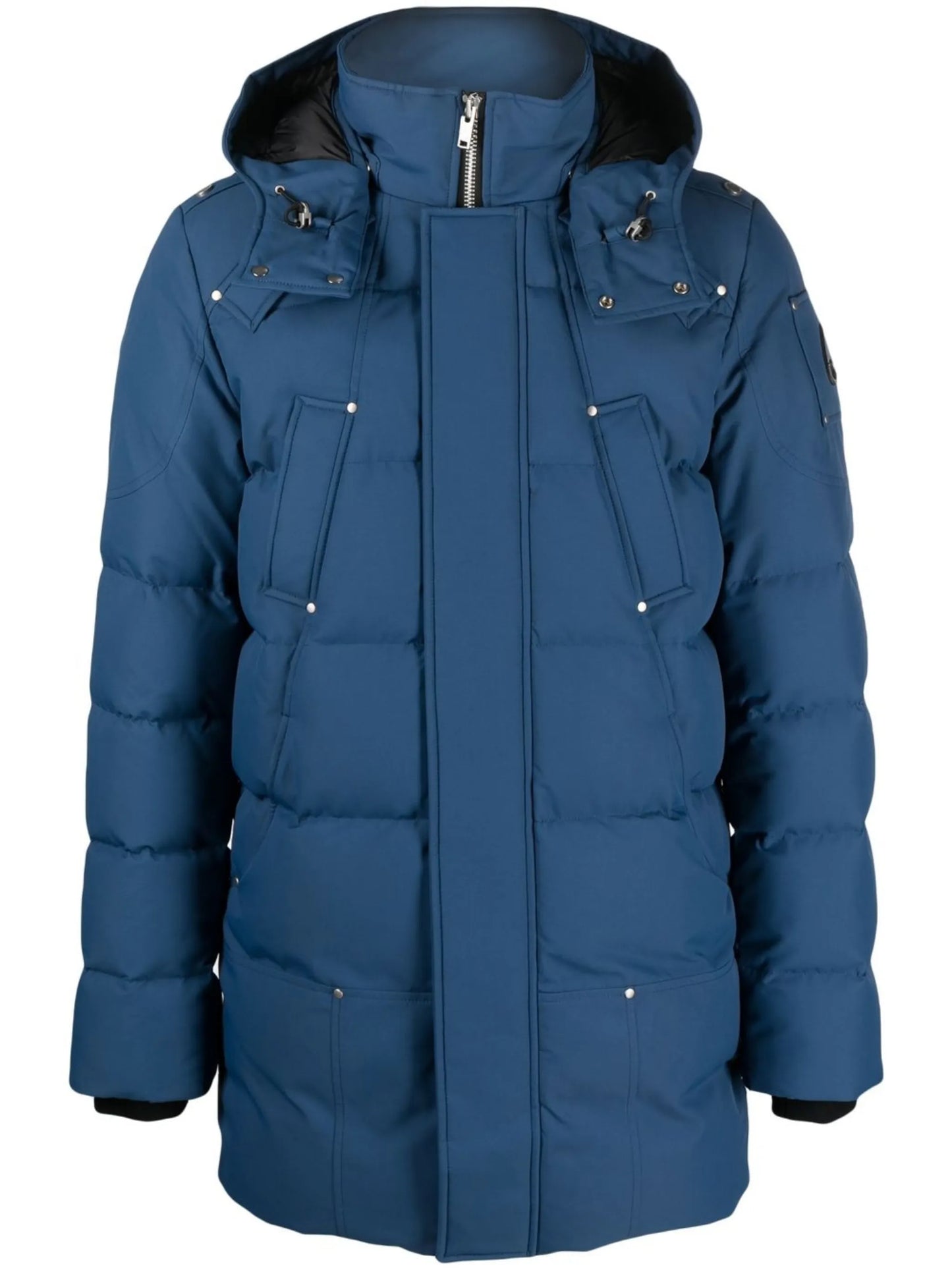 detachable-hood padded coat