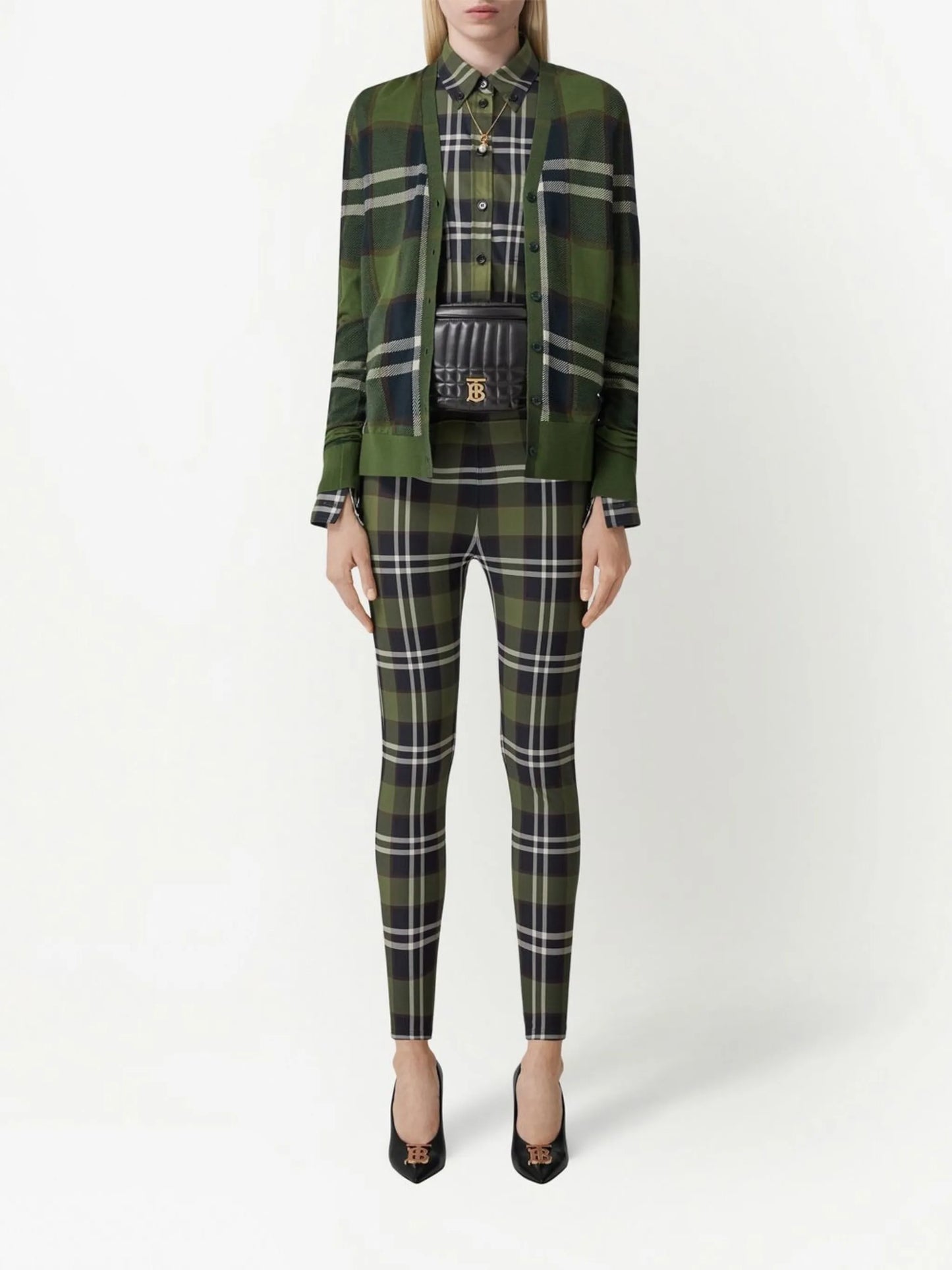 Vintage Check stretch leggings
