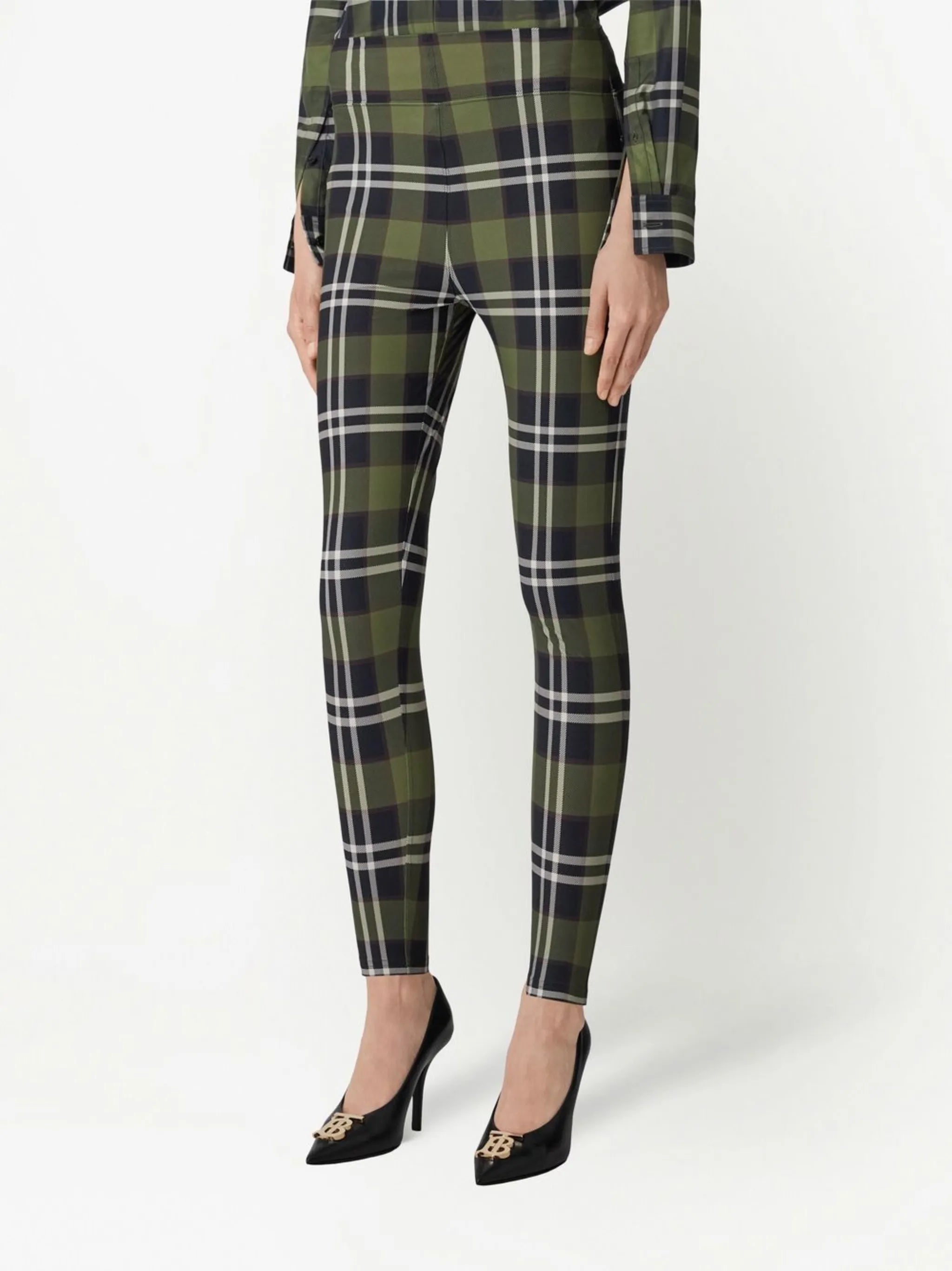 Vintage Check stretch leggings