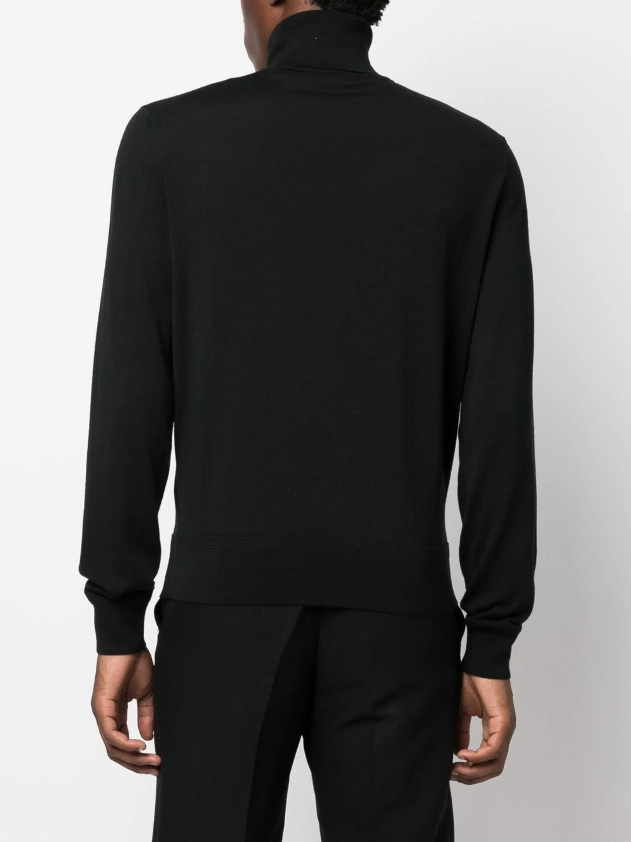 roll-neck wool jumper