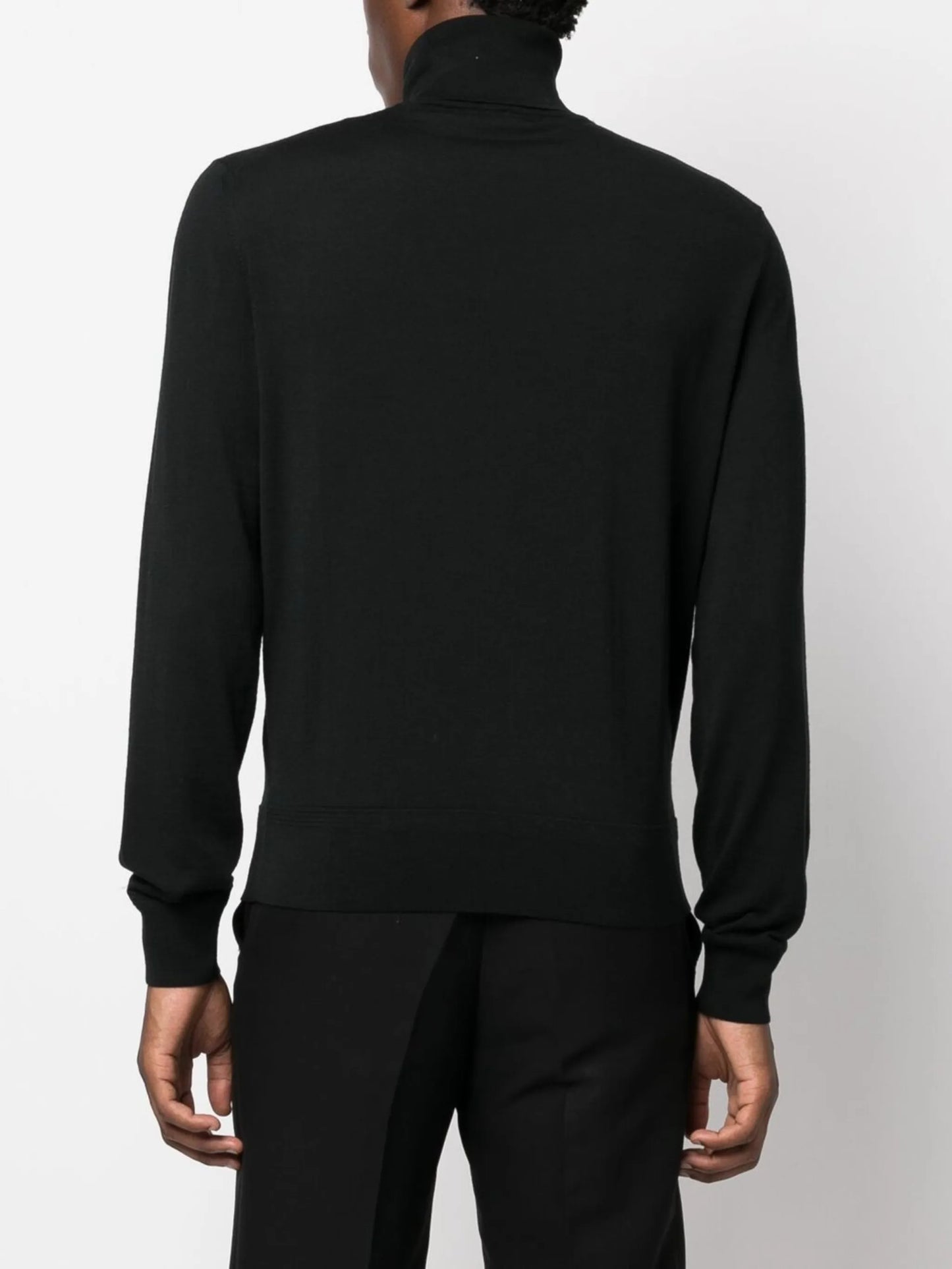 roll-neck wool jumper