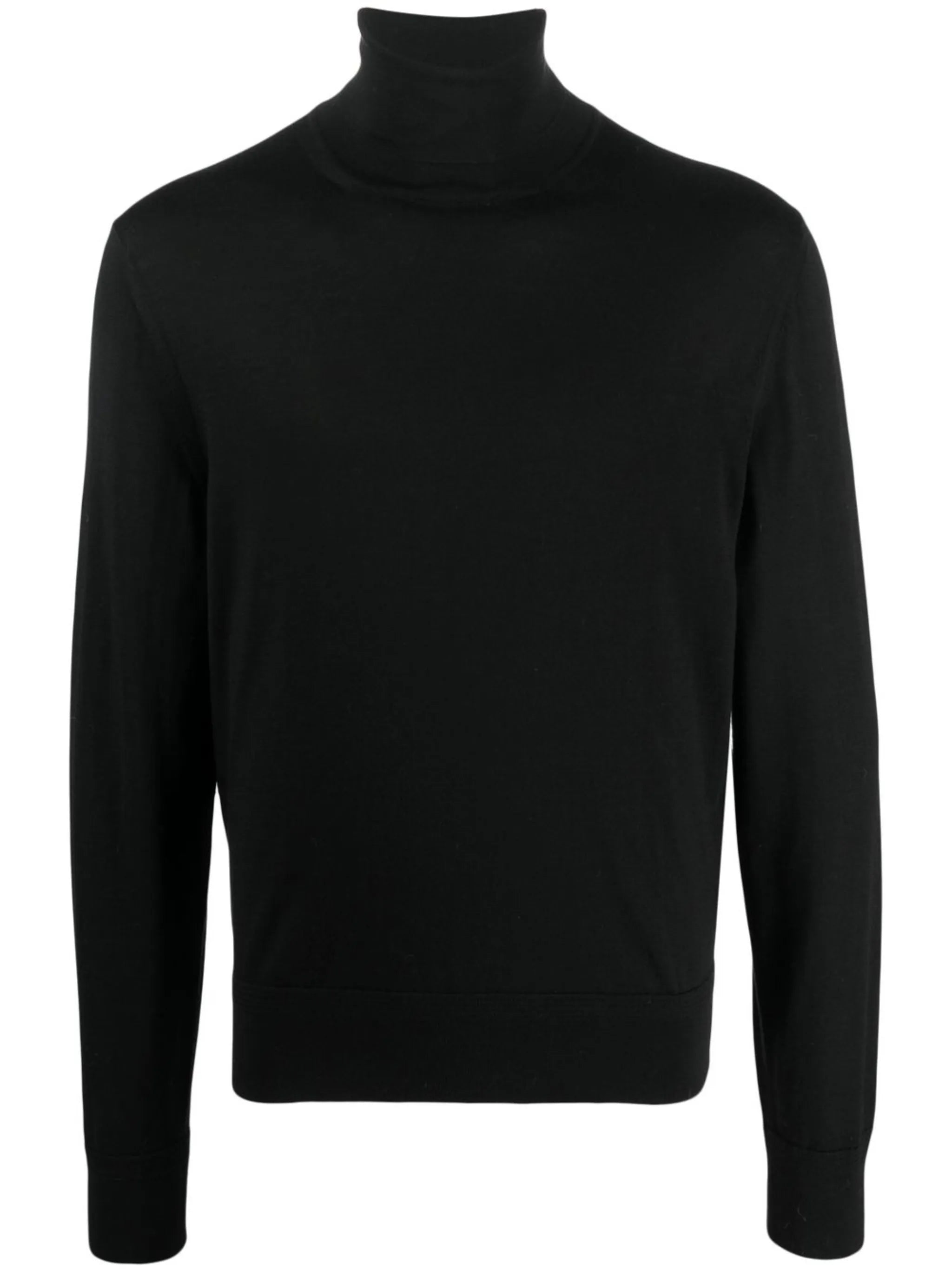roll-neck wool jumper