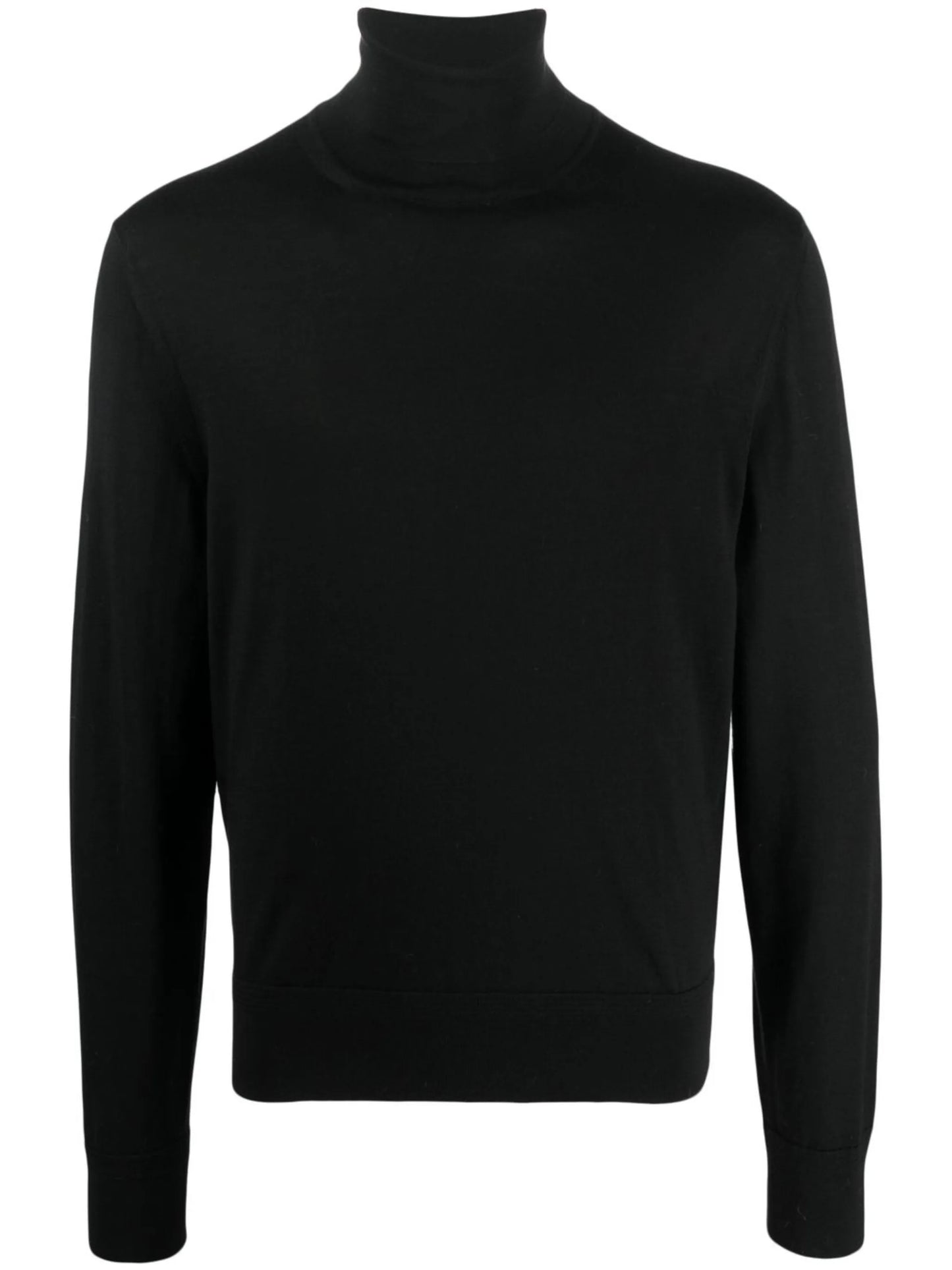 roll-neck wool jumper