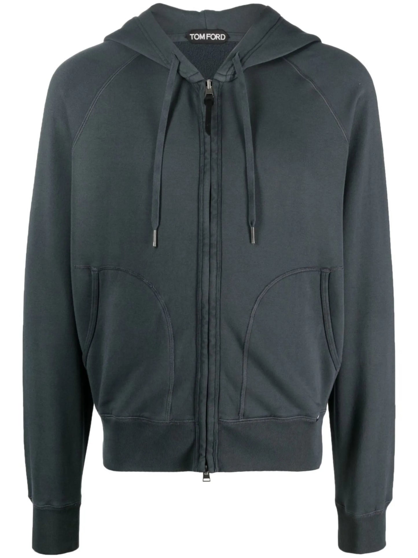 zip-up cotton hoodie