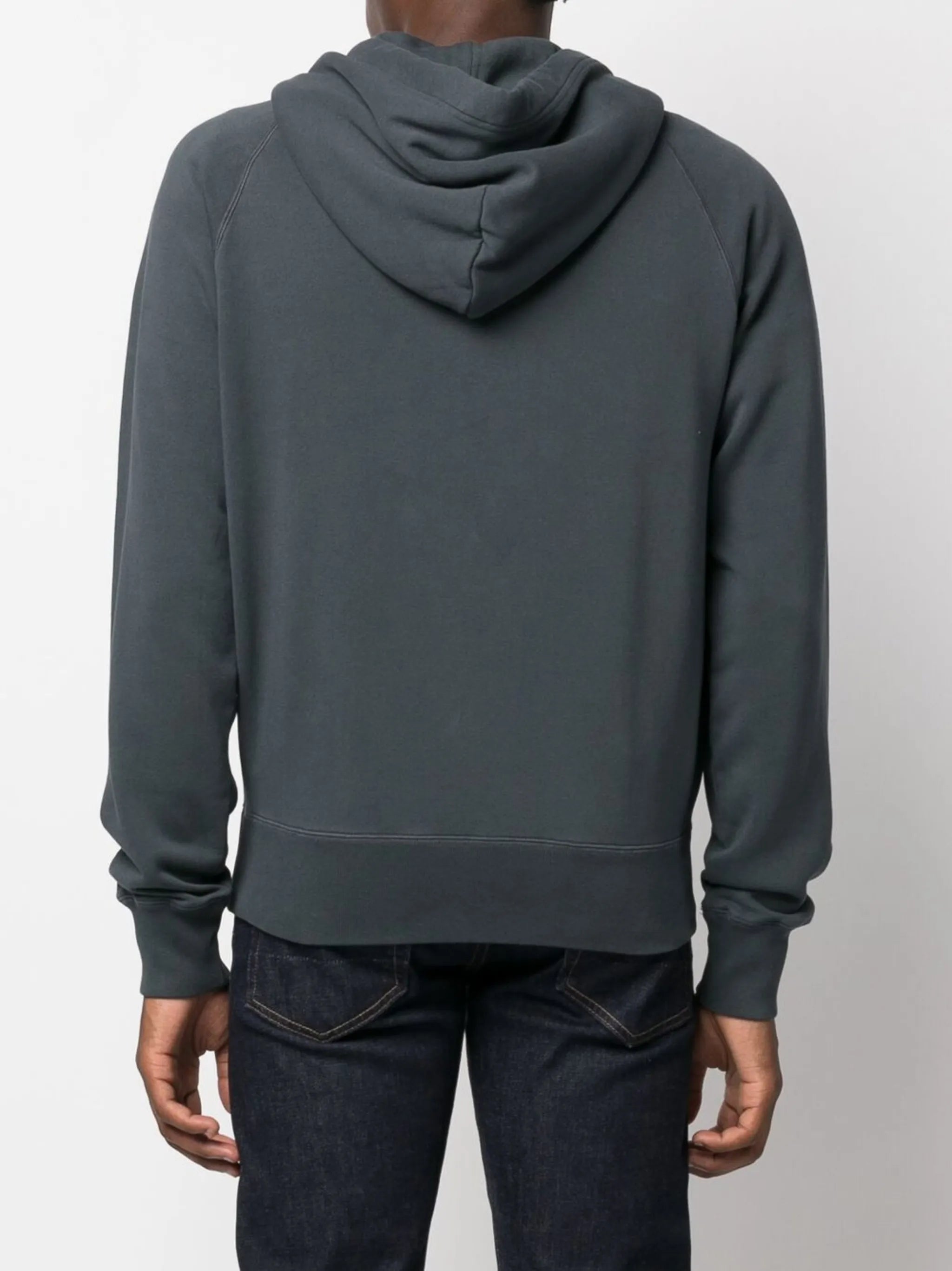 zip-up cotton hoodie