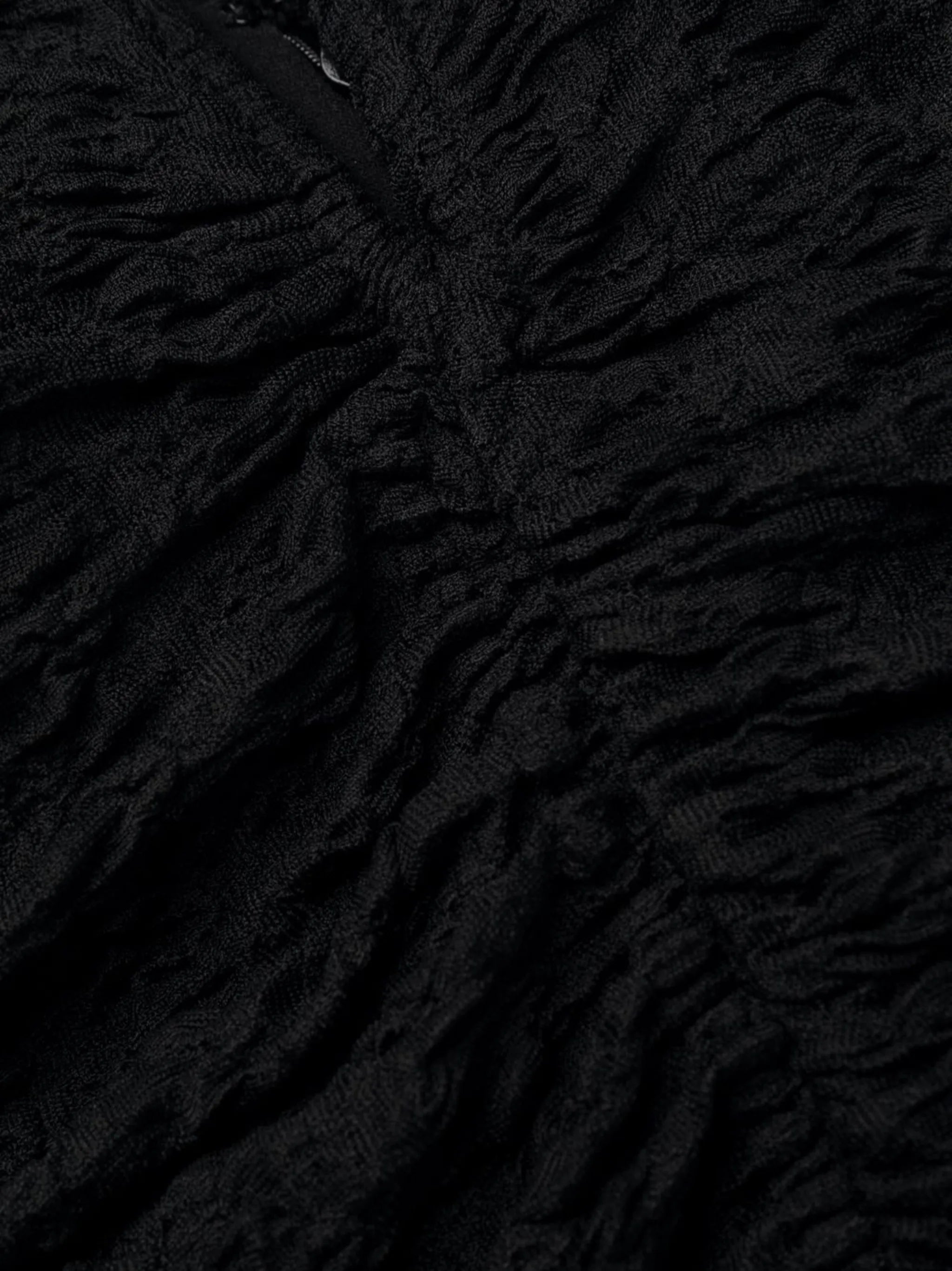 halterneck ruched dress