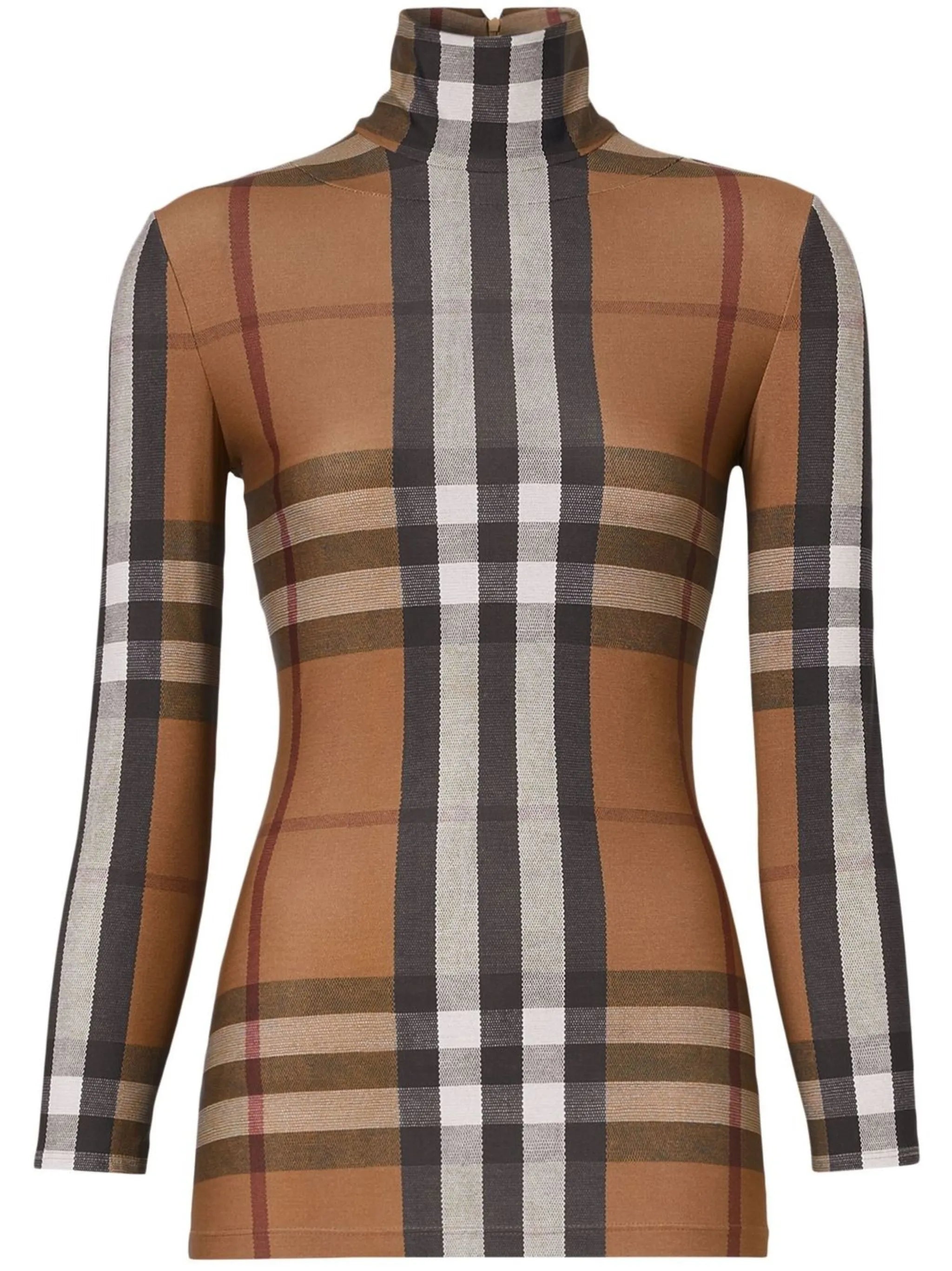 Vintage Check turtleneck top