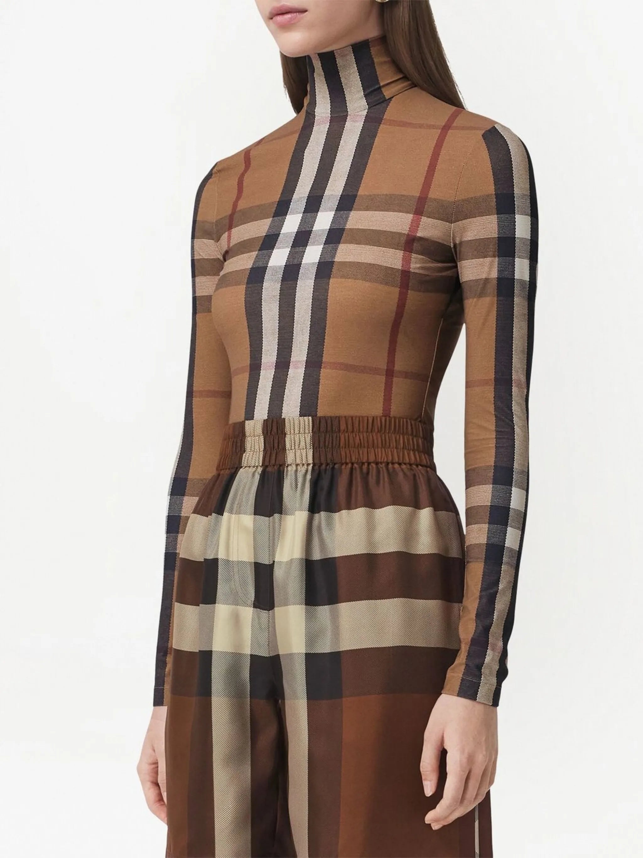 Vintage Check turtleneck top