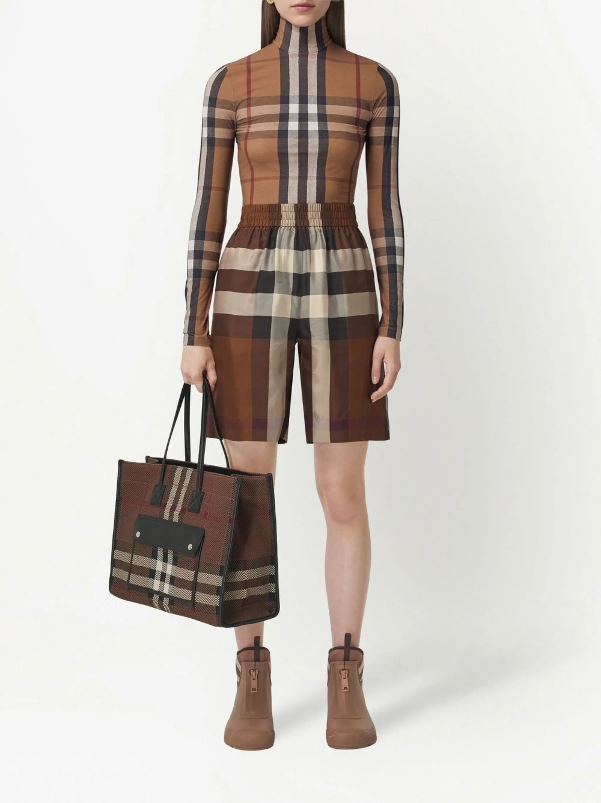 Vintage Check turtleneck top