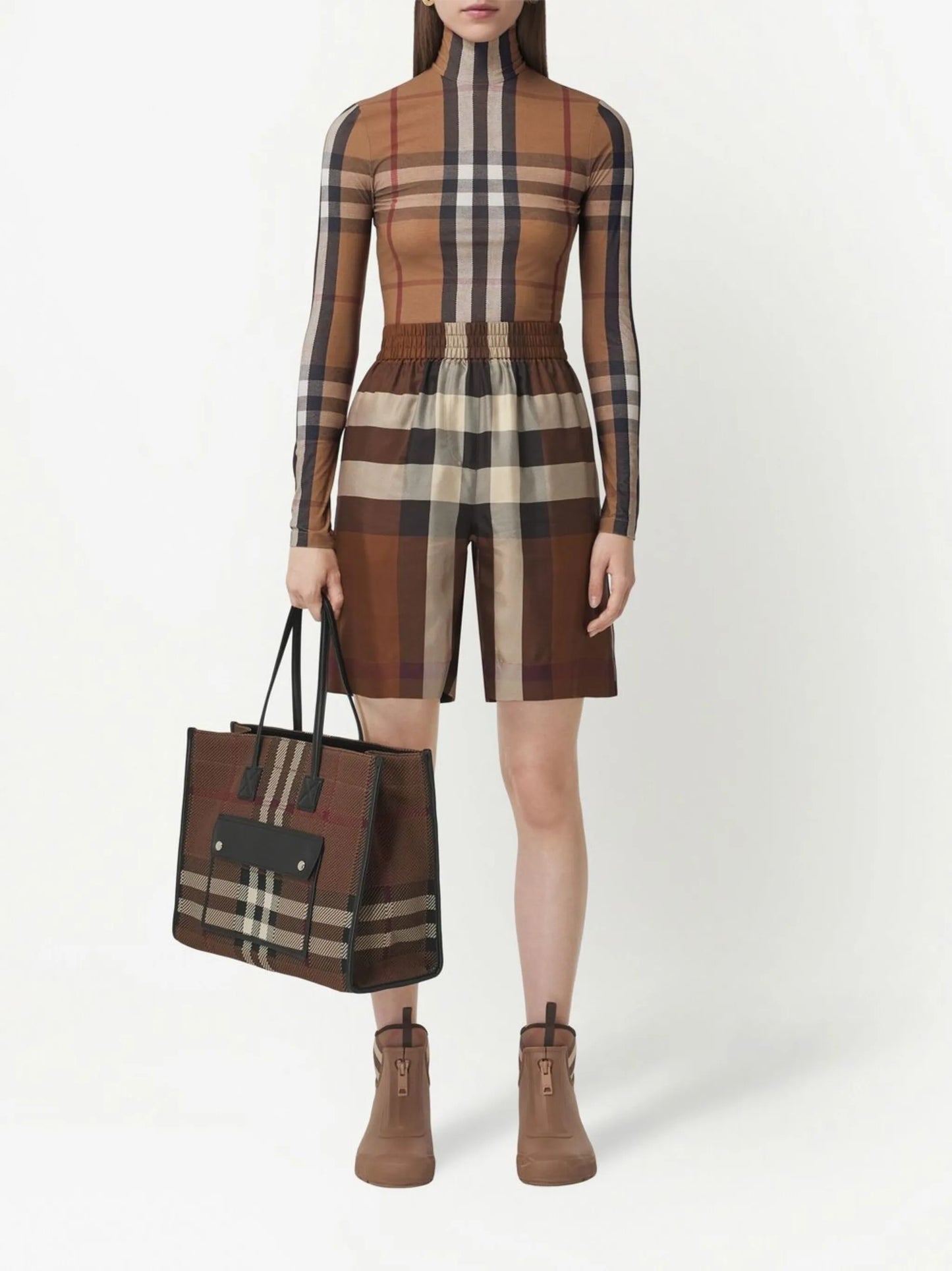 Vintage Check turtleneck top